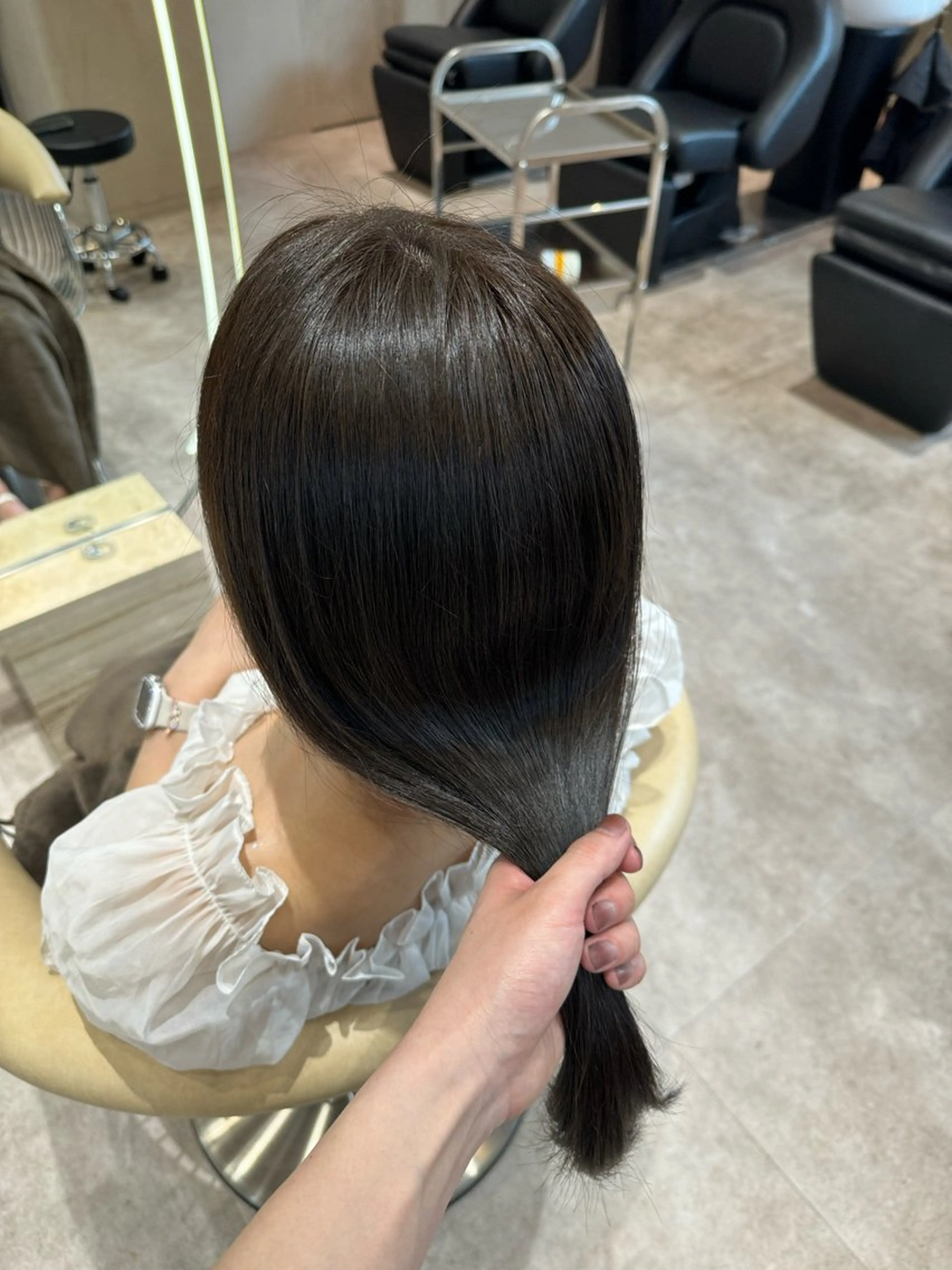 ミディアム カラー ✨髪質改善 縮毛矯正 艶髪 立川 コウキ✨のヘアスタイル