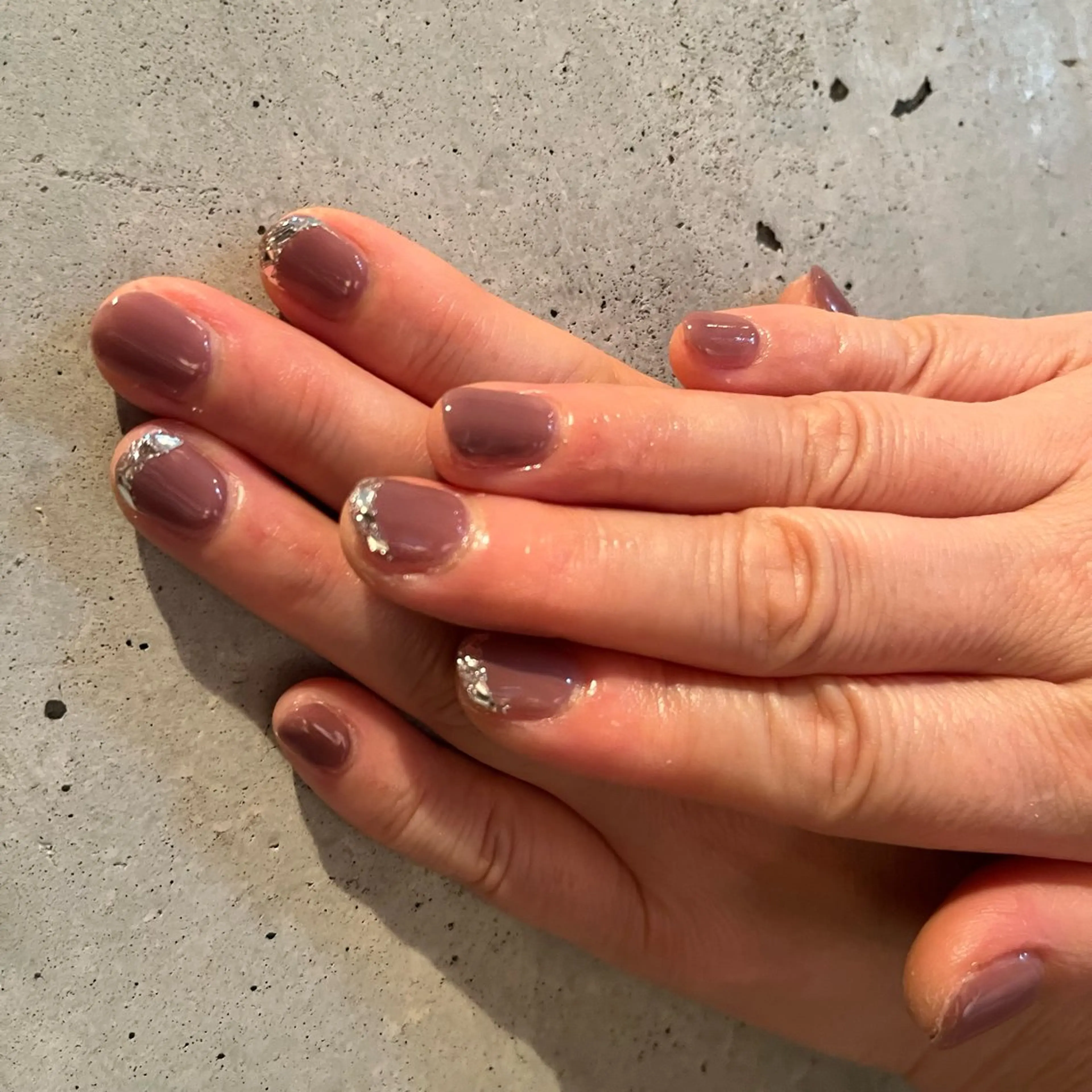 ネイル フレンチネイル ガラスフレンチ ワンカラーネイル ハンドネイル DariL Ayaのネイルデザイン