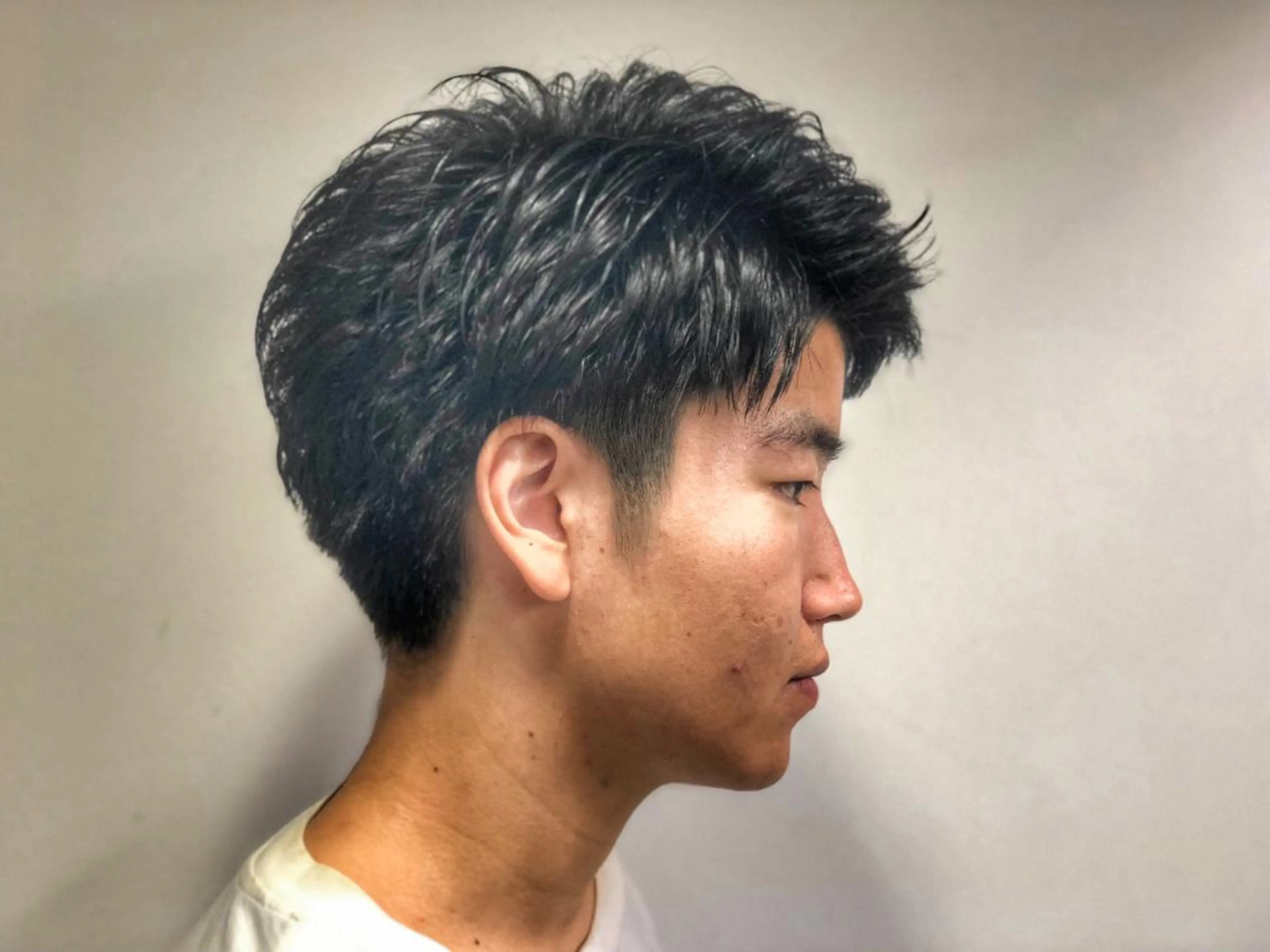 ショート カラー パーマ メンズ 美髪矯正 Rioのヘアスタイル