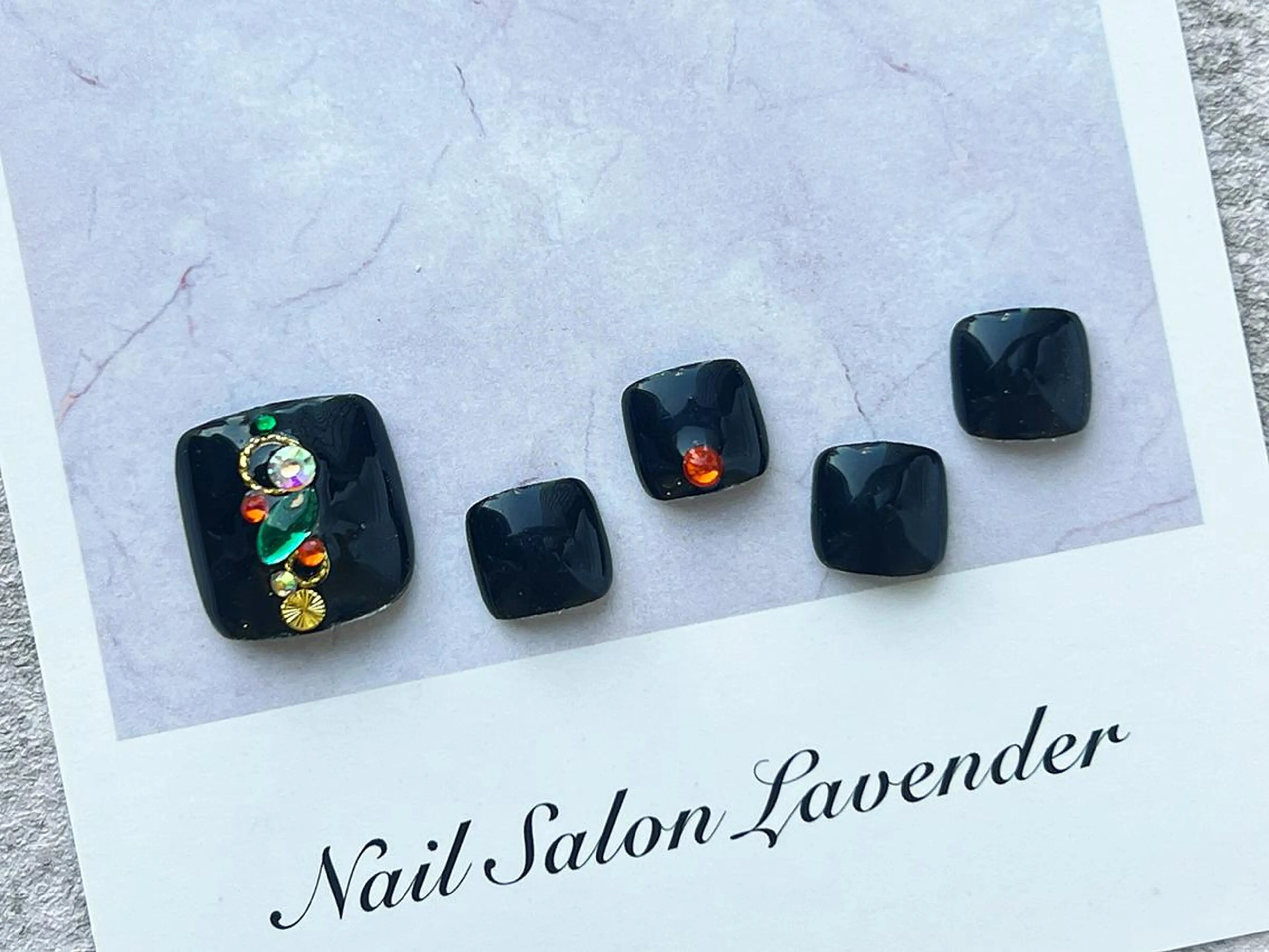 ネイル フットネイル 佐藤 ニーナ★ラベンダーのネイルデザイン