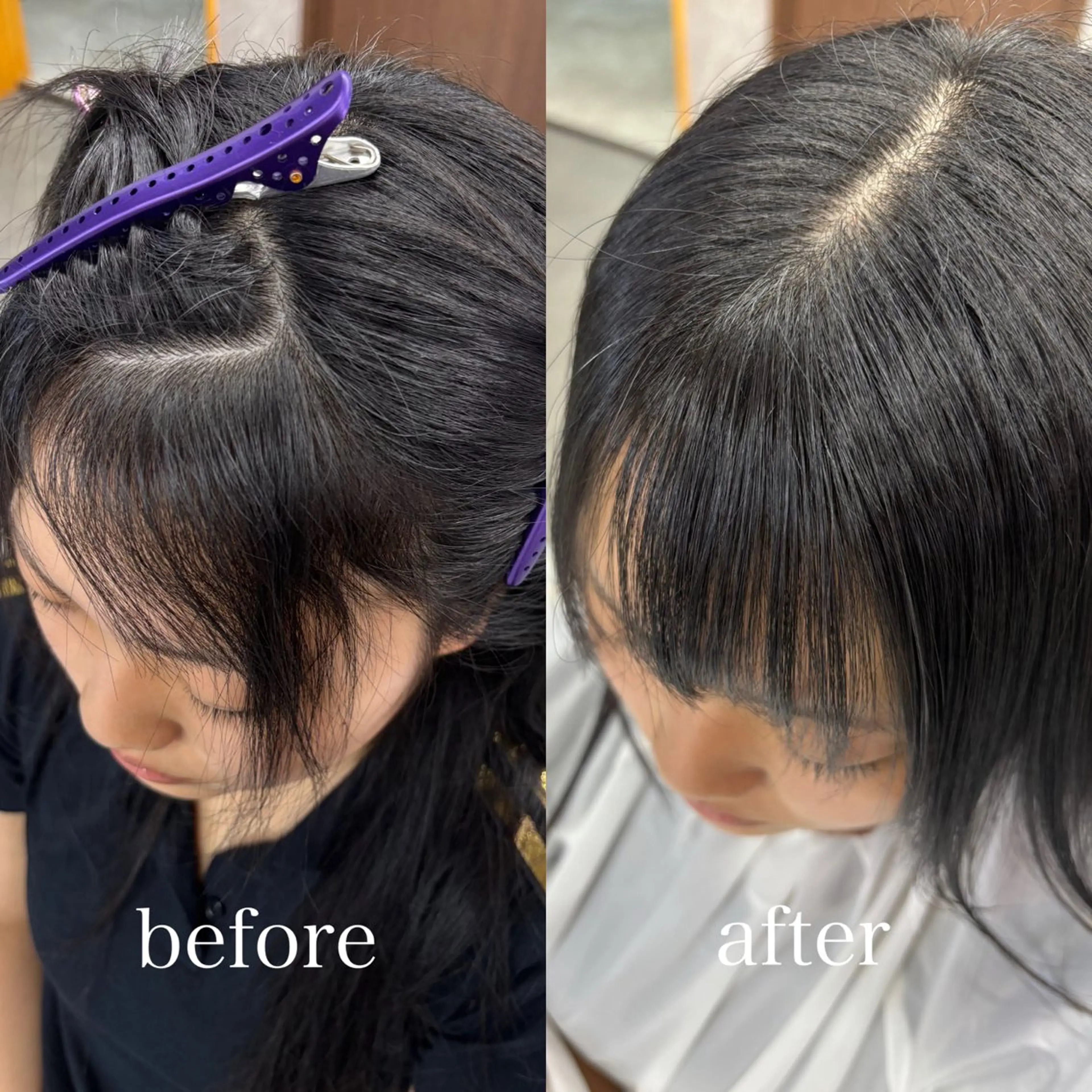 【期間限定！】前髪クロスパーマ+前髪カットの写真