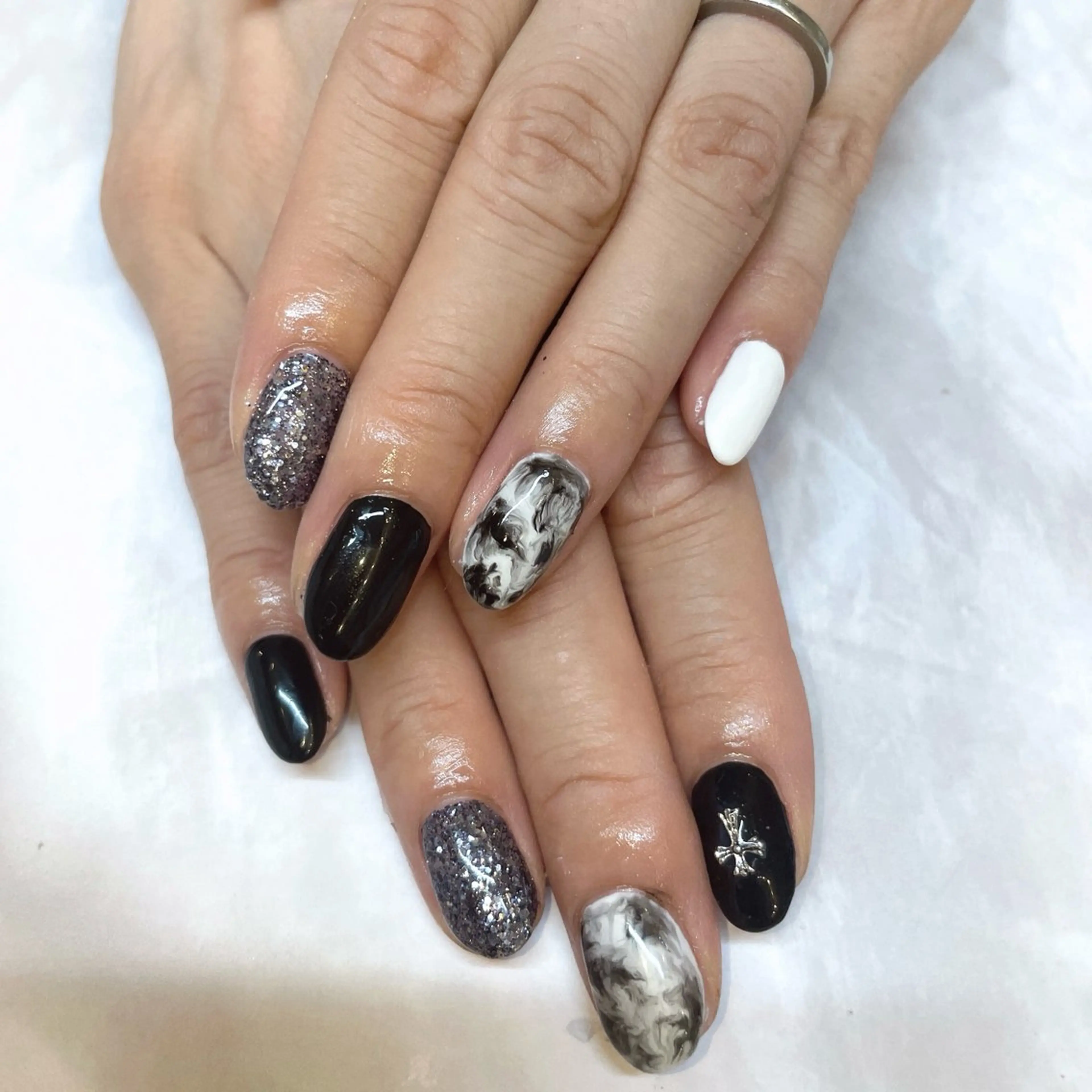 【オフ込み】Simpleコース(アート1、2本)💅の写真