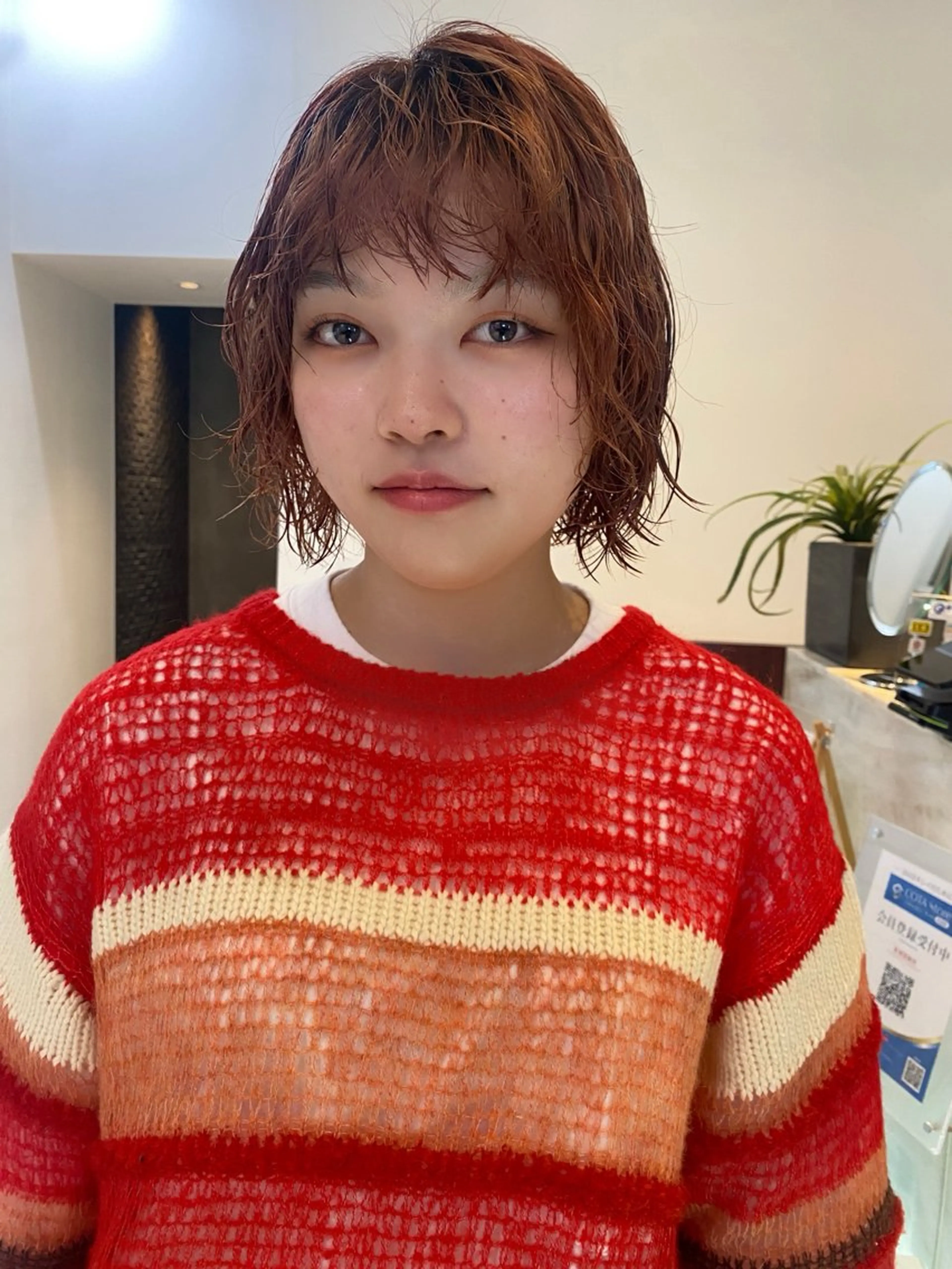 ショート カラー パーマ nambu-GARDEN所属・上田 昂雅のヘアスタイル