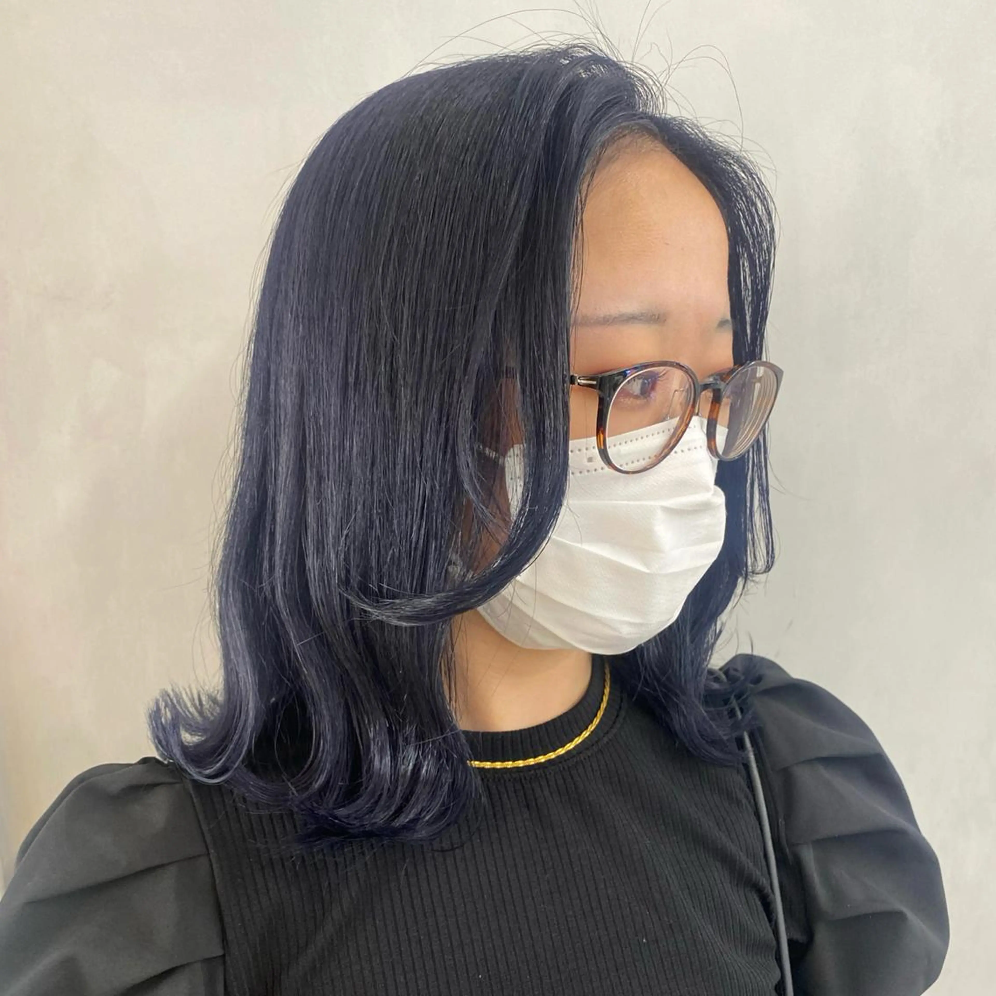 ミディアム カラー ヘアカラー トリートメント デザインカラー/パー マ🦖外岡咲希🦖のヘアスタイル