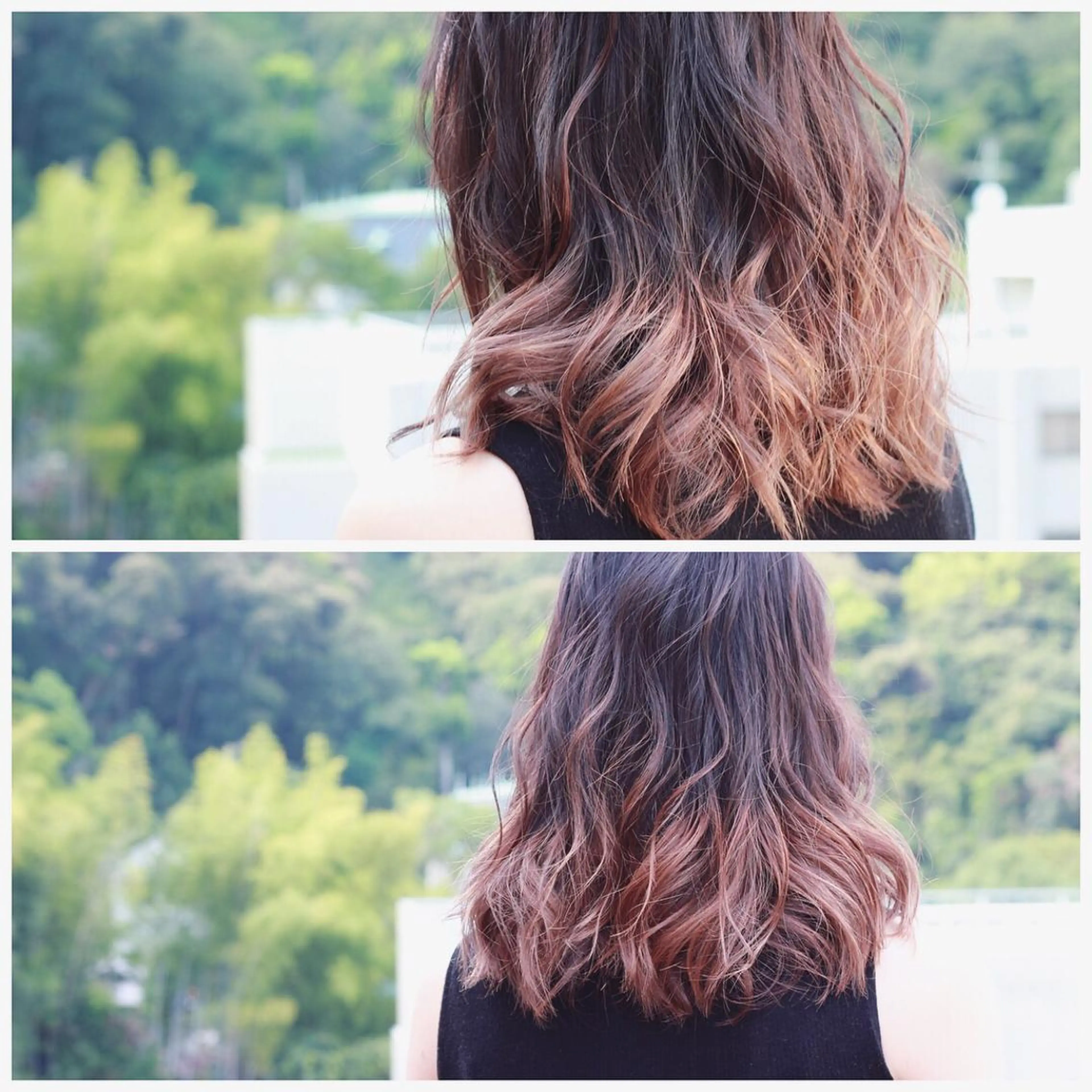 セミロング カラー グラデーションカラー カット Viage （ビアージュ）のヘアスタイル