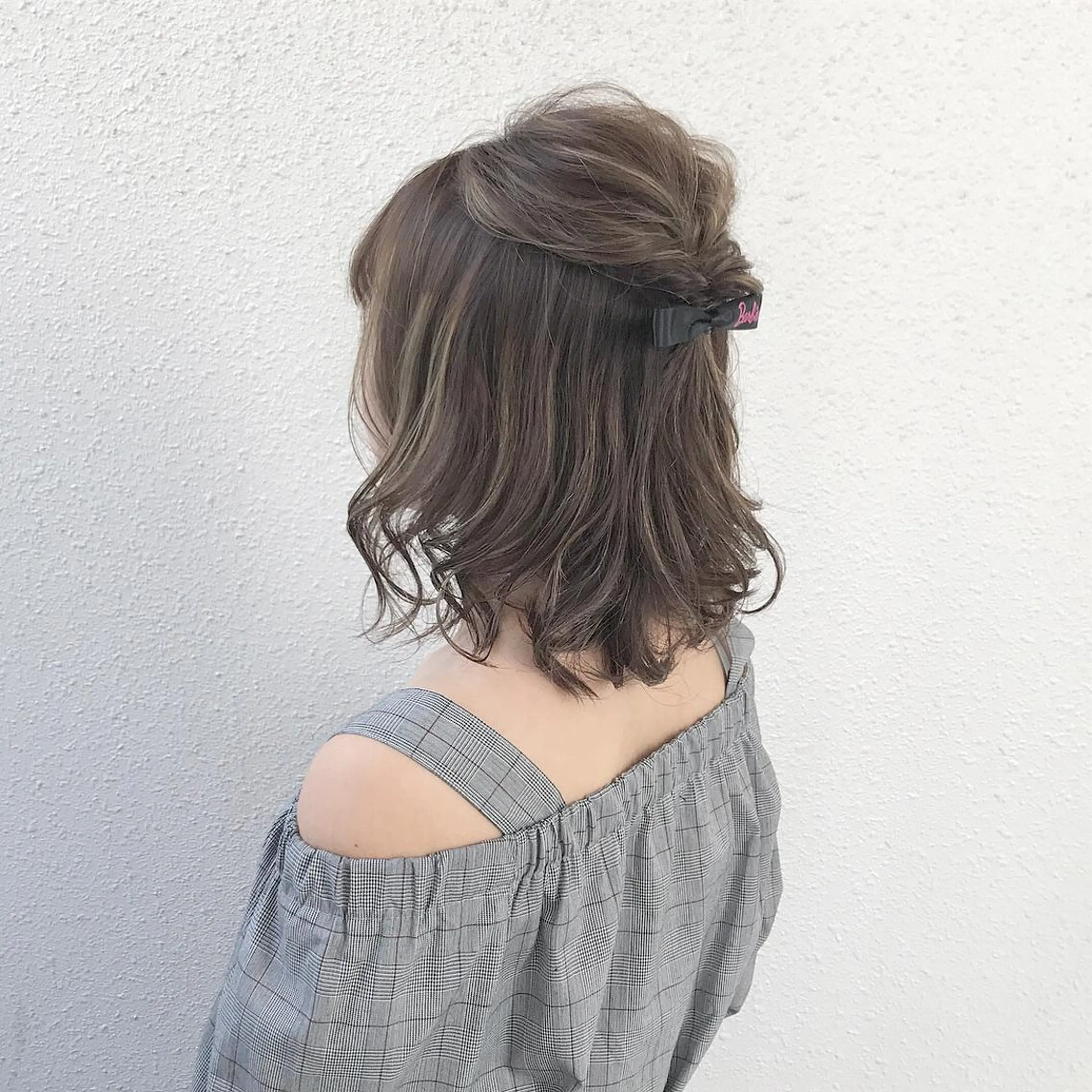 ショート カラー アッシュ ダブルカラー ハイライトカラー ハイライト インナーカラー/天神 ブリーチ/吉田のヘアスタイル