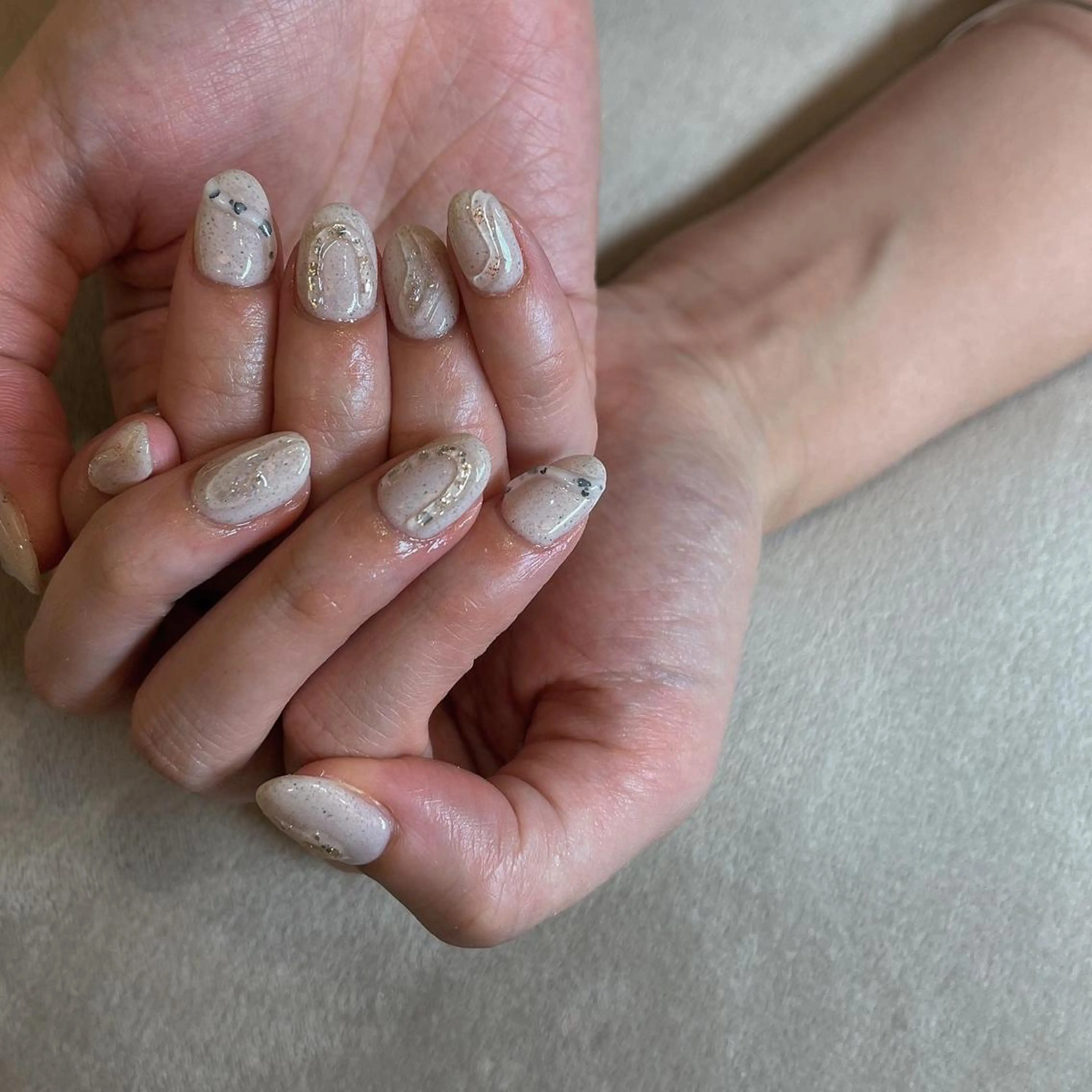 ネイル ジェルネイル ぷっくりネイル フリーランス¨̮⃝ ネイリストOKADAのネイルデザイン