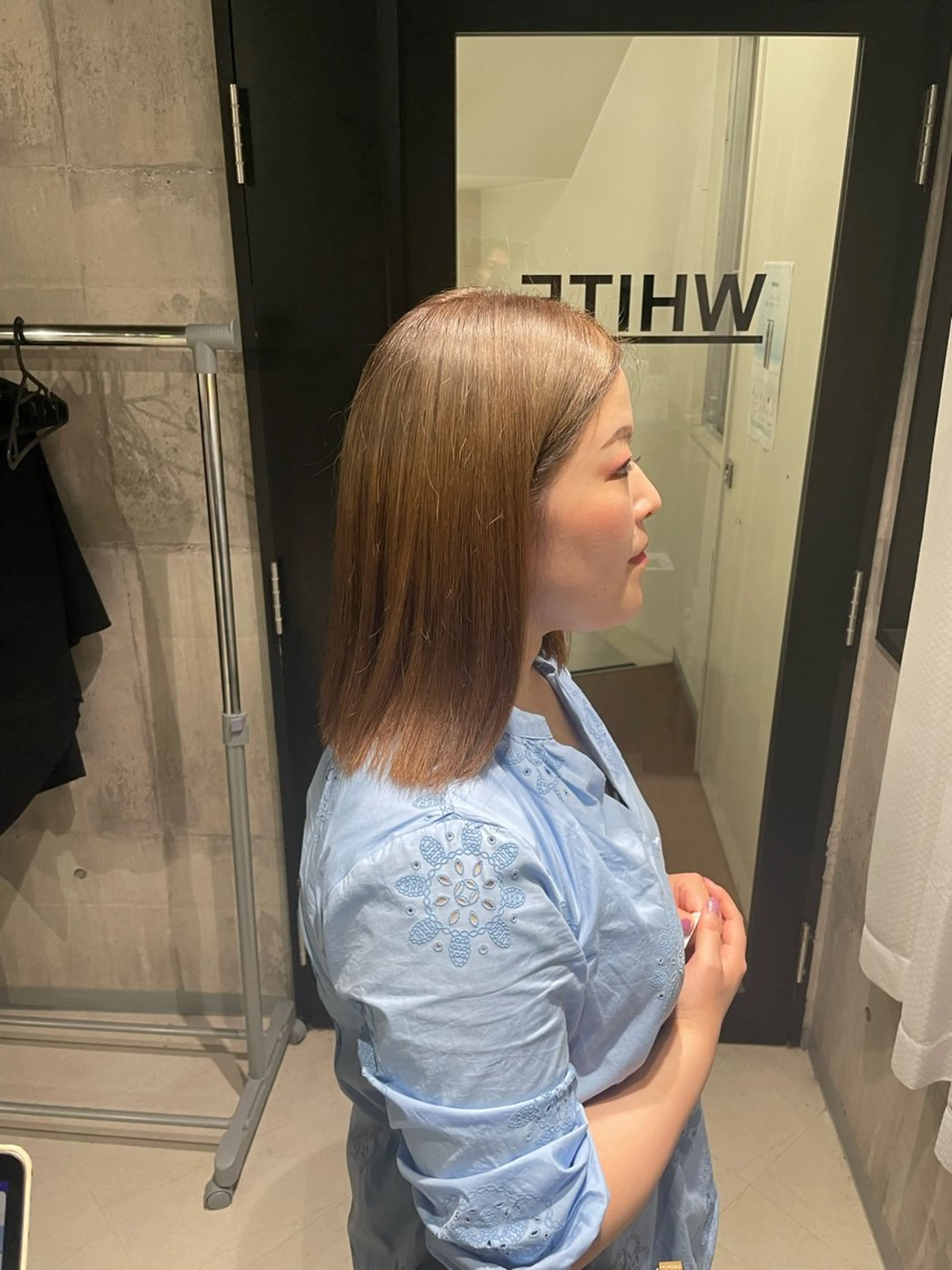 ミディアム カラー ブラウンカラー ミルクティーブラウン ヘアカラー トリートメント 髪質改善/艶カラー Hiroakiのヘアスタイル