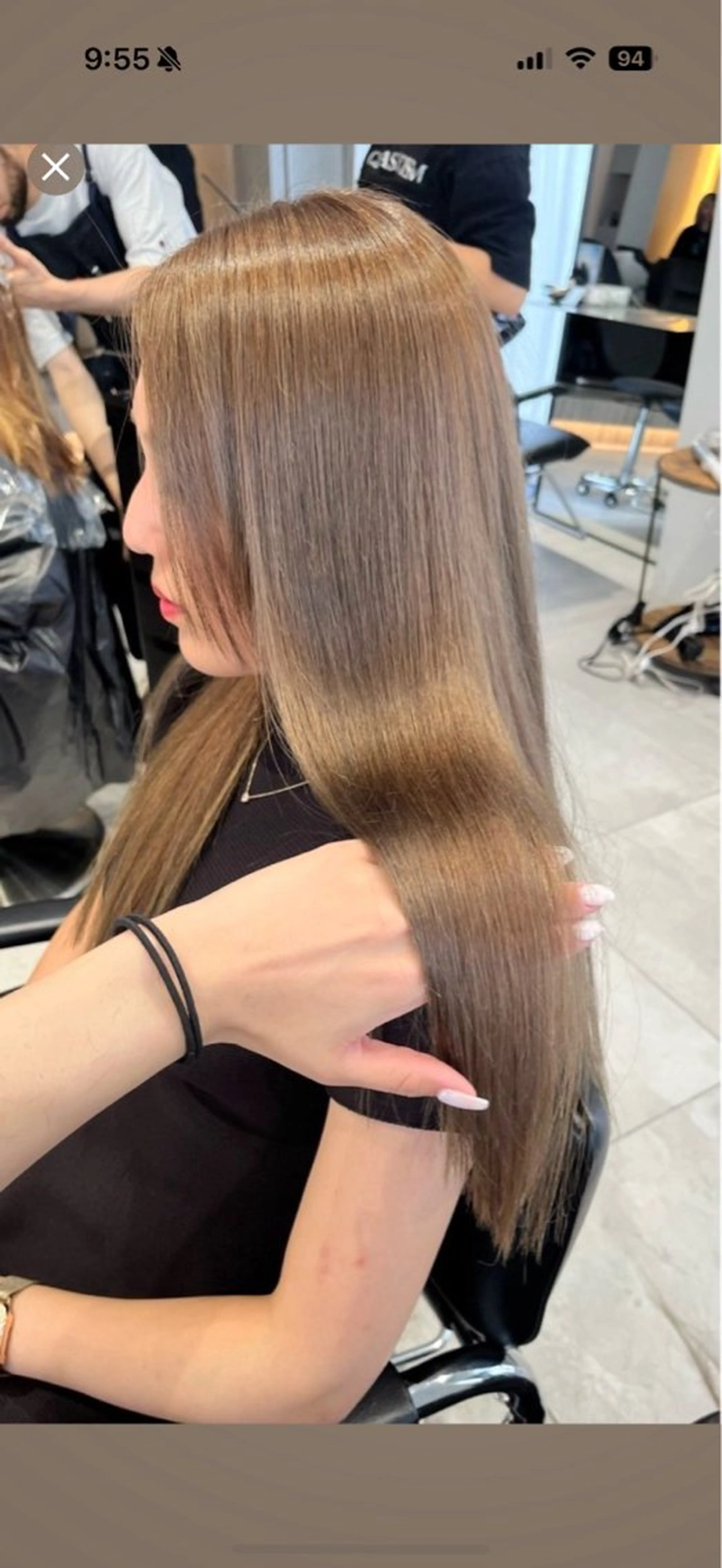 ロング カラー ブリーチ 透明感カラー ダブルカラー グレージュ ブリーチなしカラー ヘアカラー matsuri ☆ボブ募集のヘアスタイル