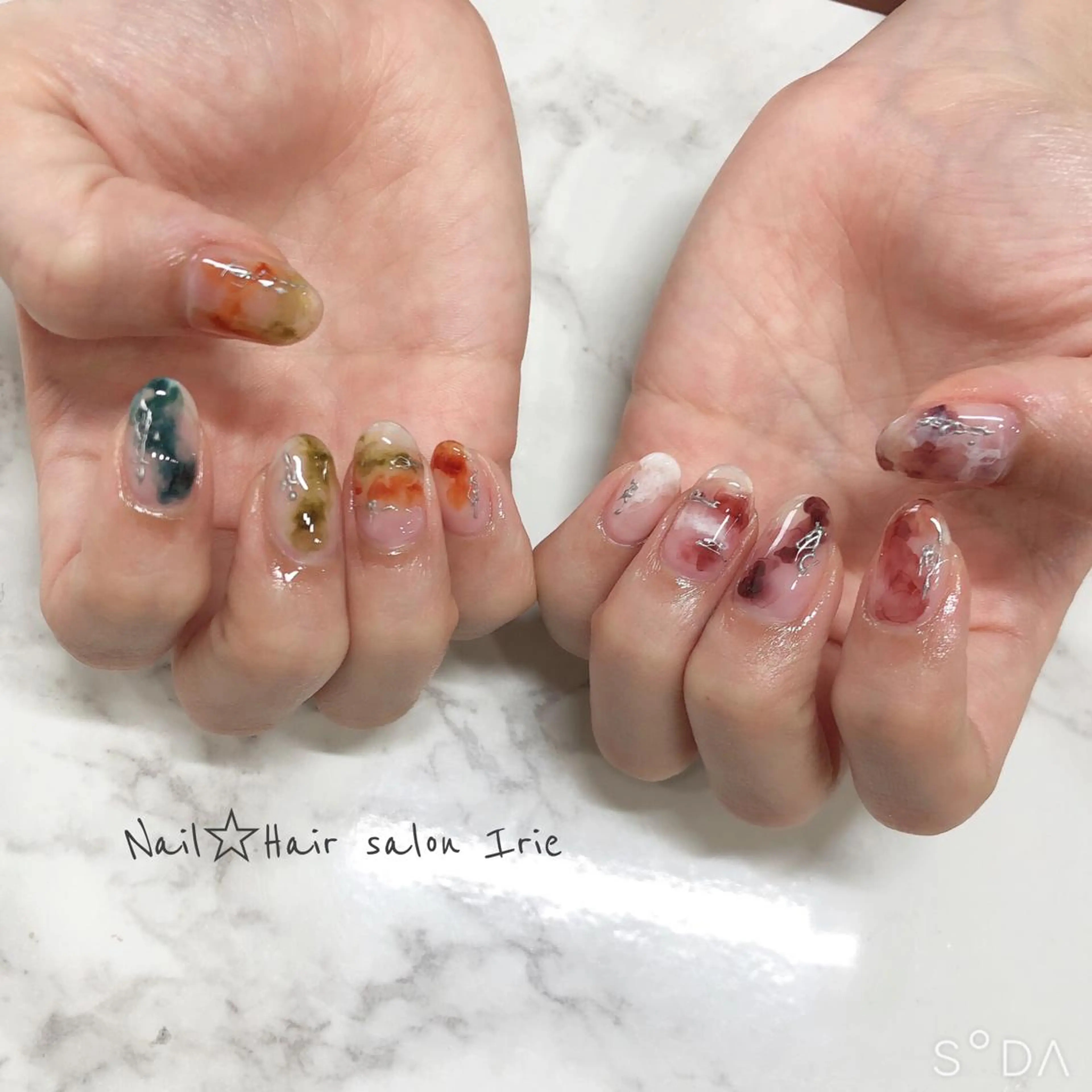 ネイル ハンドネイル Hair salon Irie所属・與儀 知佳のネイルデザイン