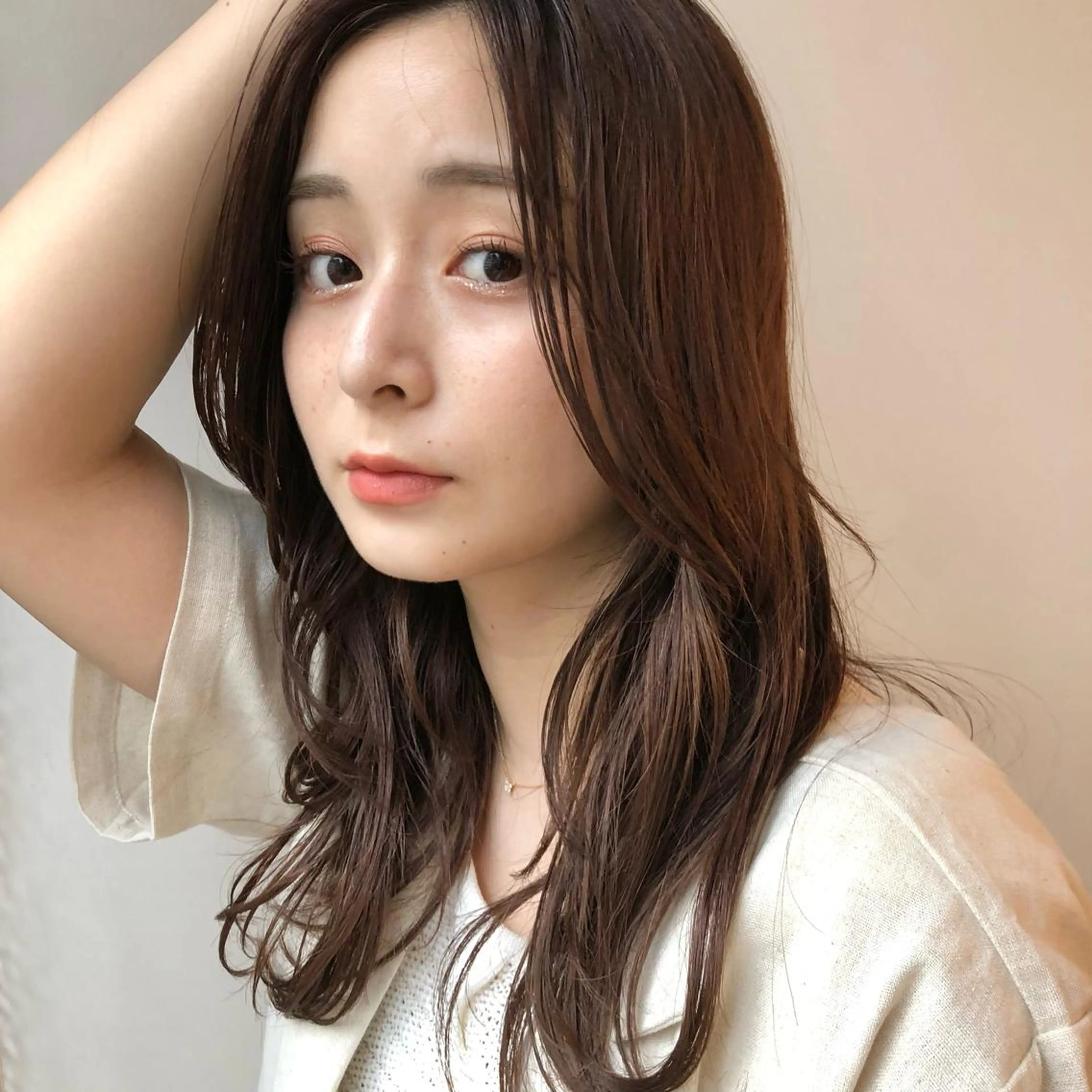 セミロング カラー 🫧tomoka 透明感カラー🫧のヘアスタイル