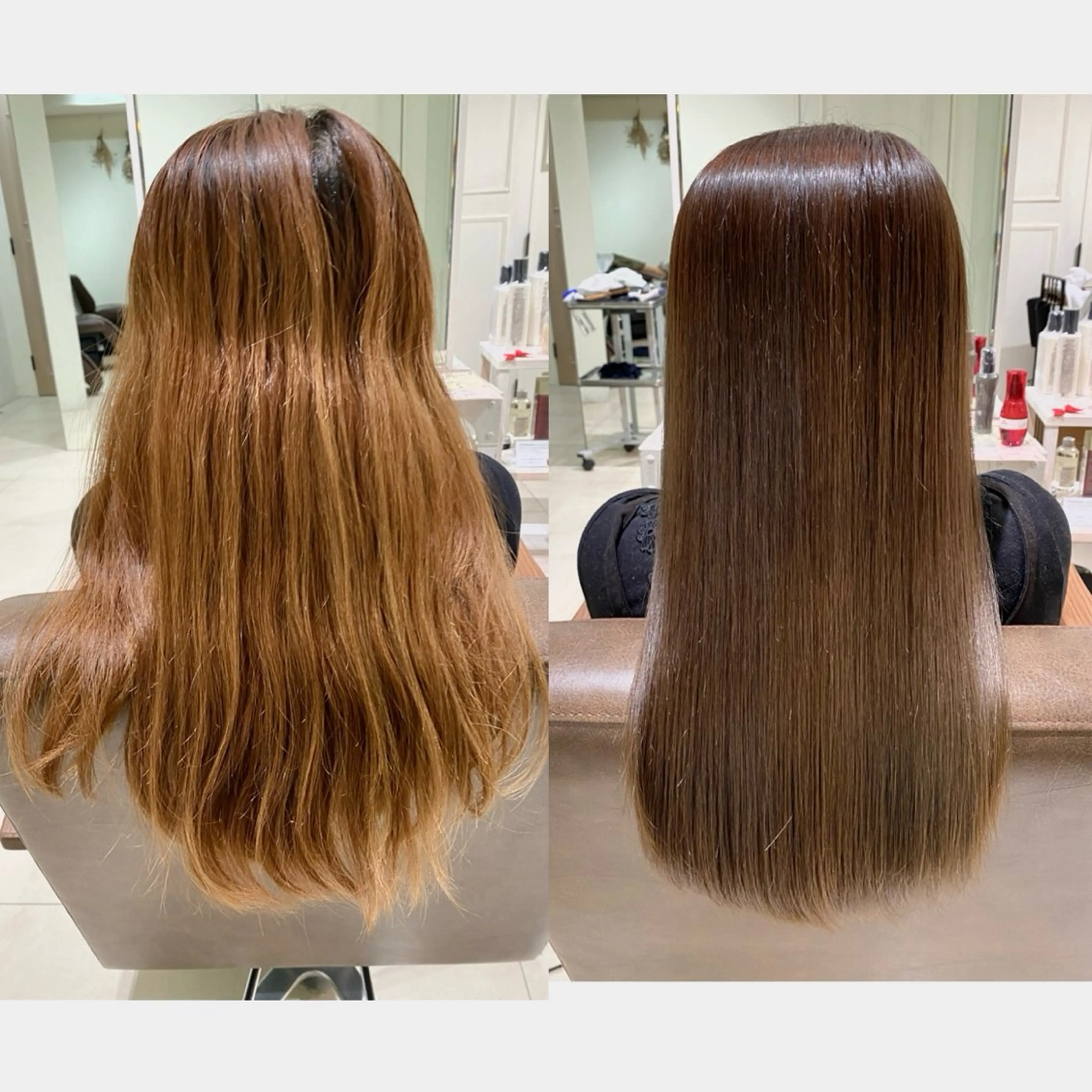 ロング ヘアカラー 縮毛矯正 ダブルカラー/髪質 改善🫧池田優紀のヘアスタイル