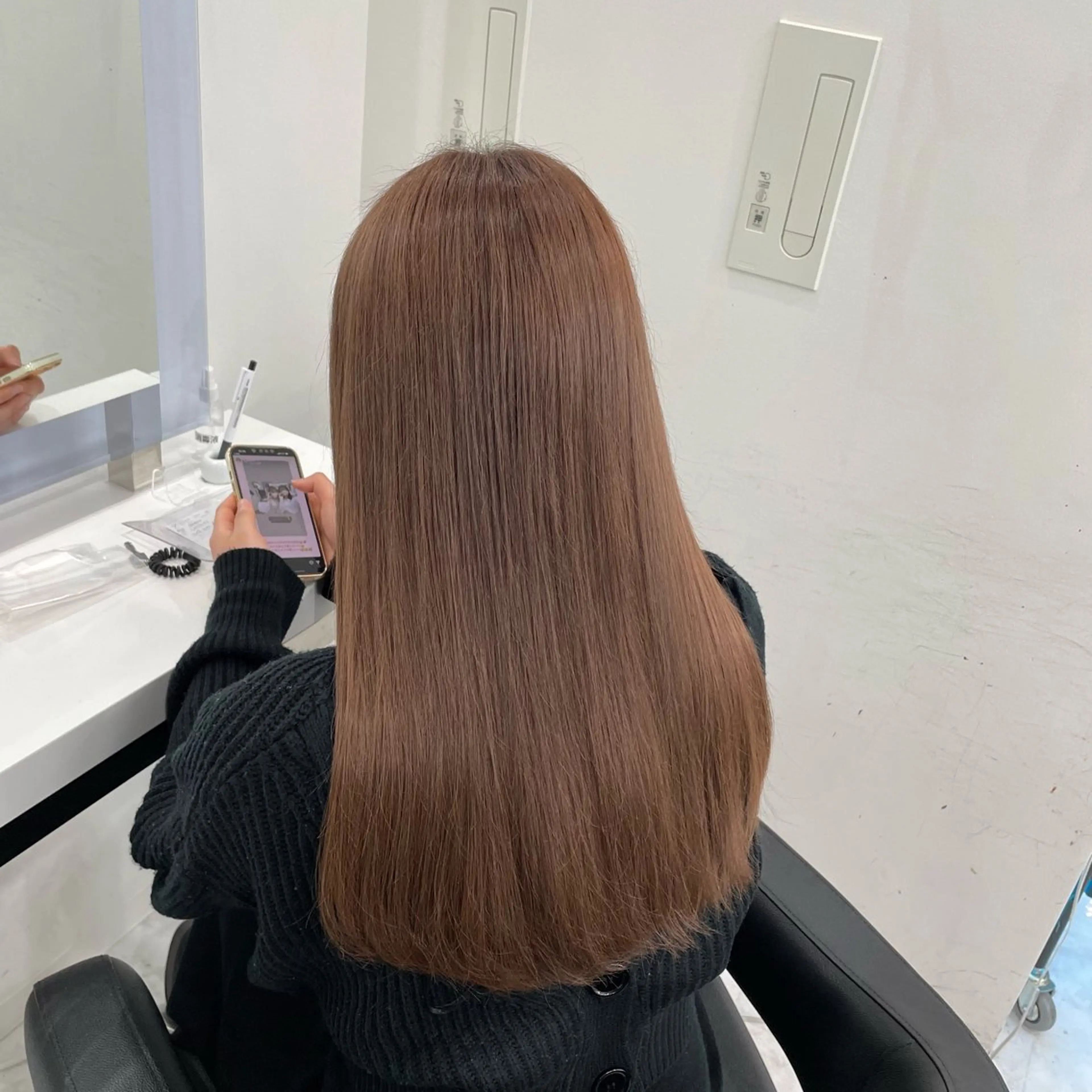 カラー ヘアカラー トリートメント ミルクティーベージュ 🤍Yumeのヘアスタイル