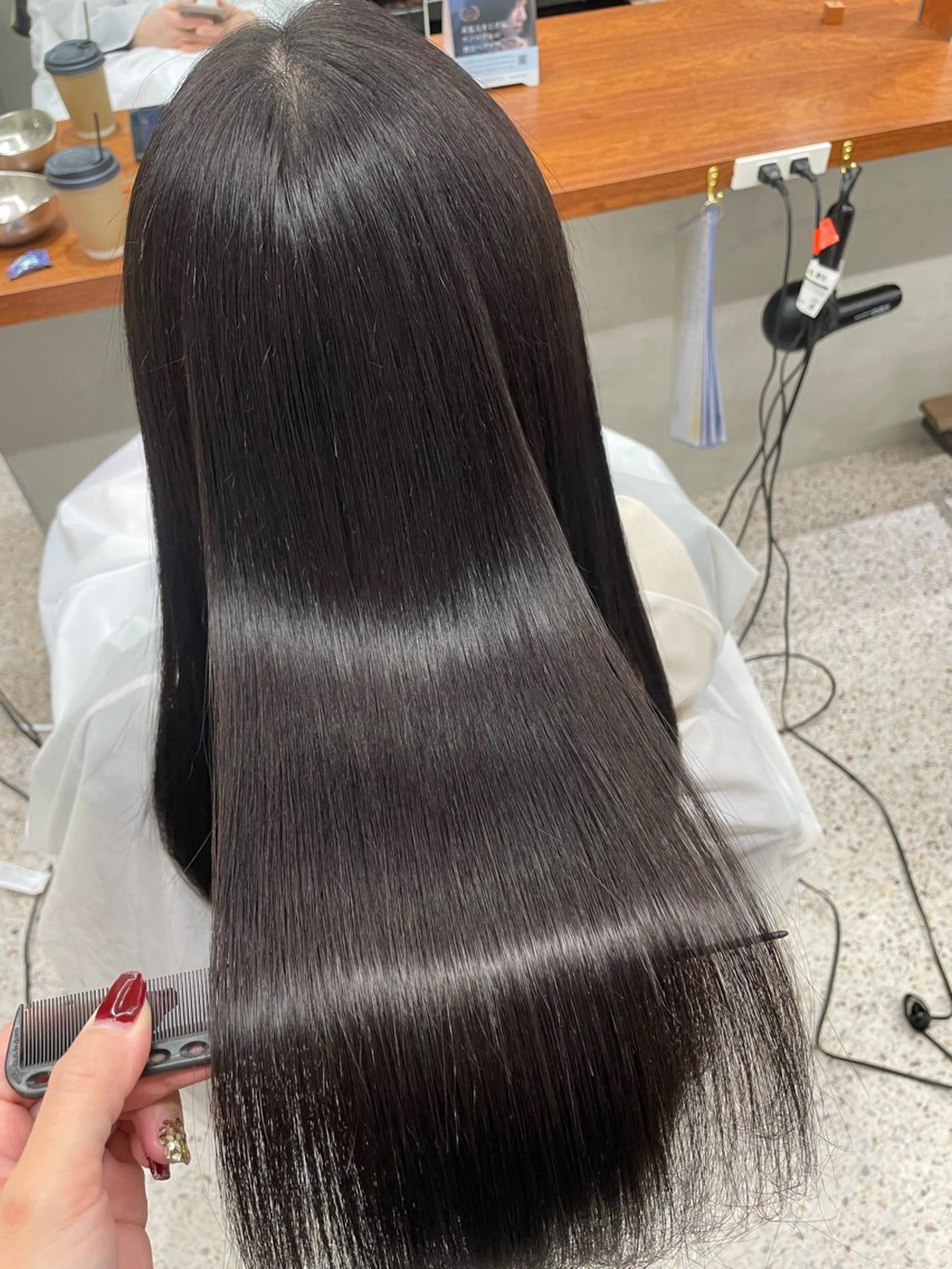 【minimo限定価格🤎】イルミナ髪質改善カラー＋Aujua4.5stepトリートメントの写真