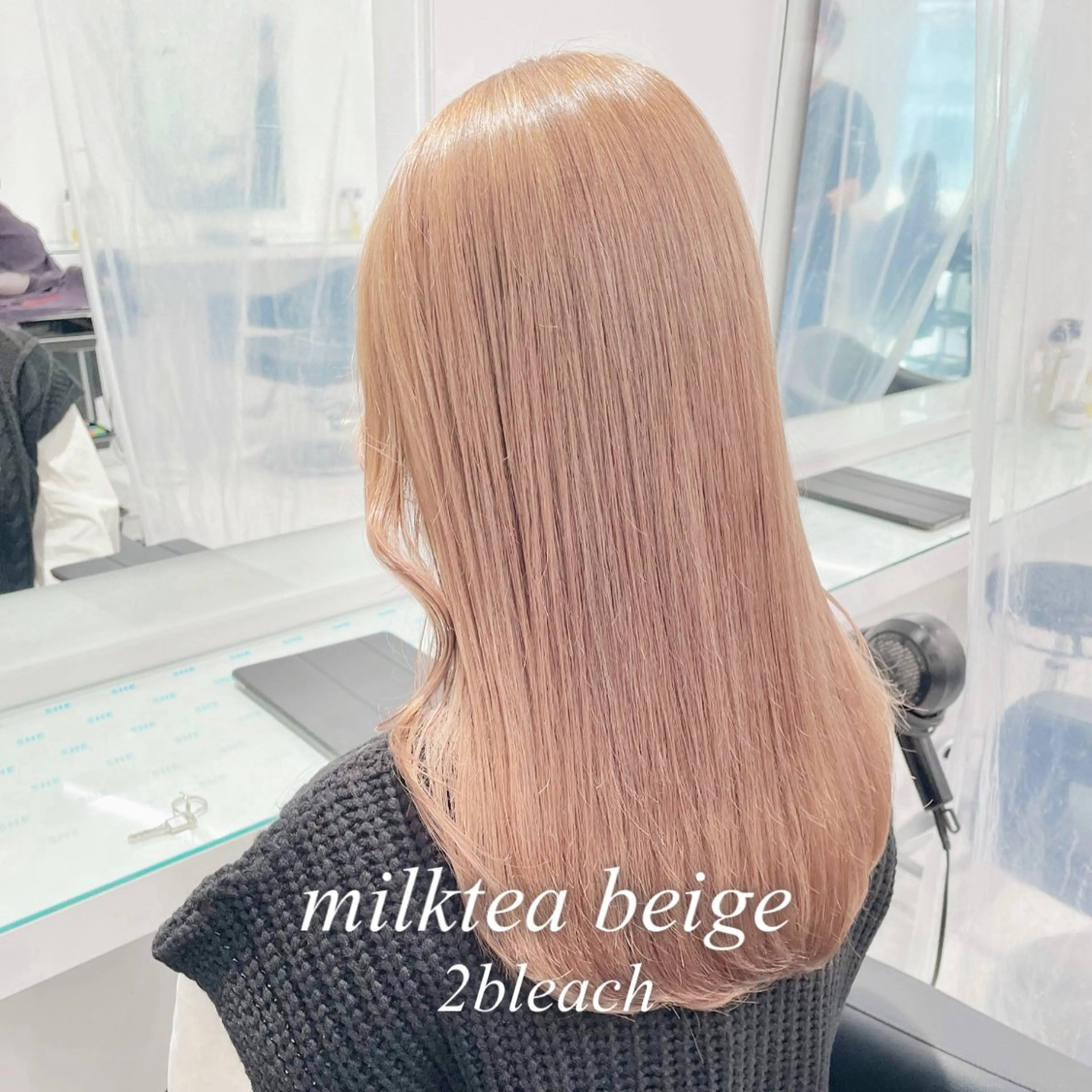 セミロング カラー ヘアアレンジ ヘアカラー トリートメント 艶髪グレージュ特化/ CHIKARAのヘアスタイル