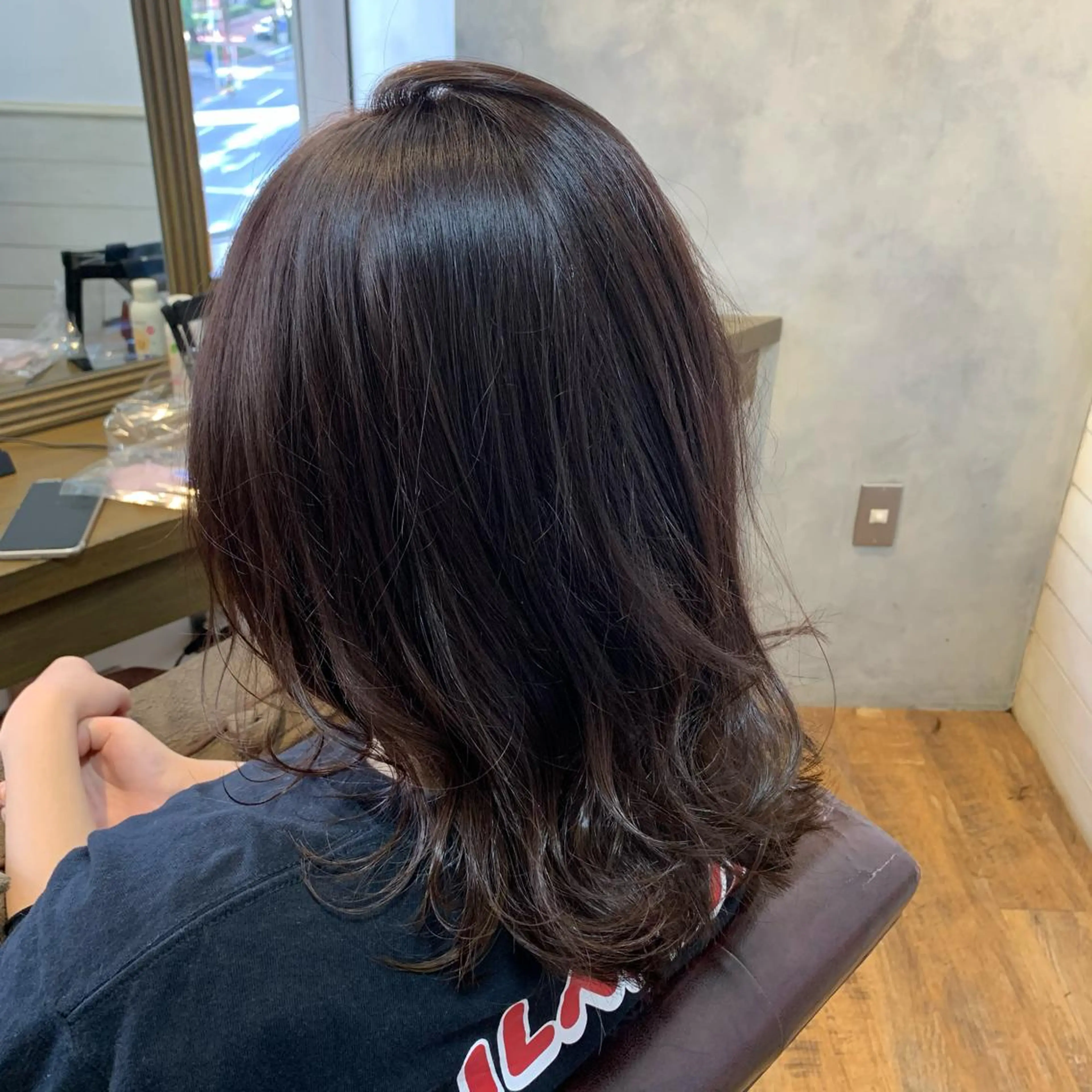 セミロング カラー ✨️美髪矯正×似合わ せ艶カラー✨藤田透のヘアスタイル