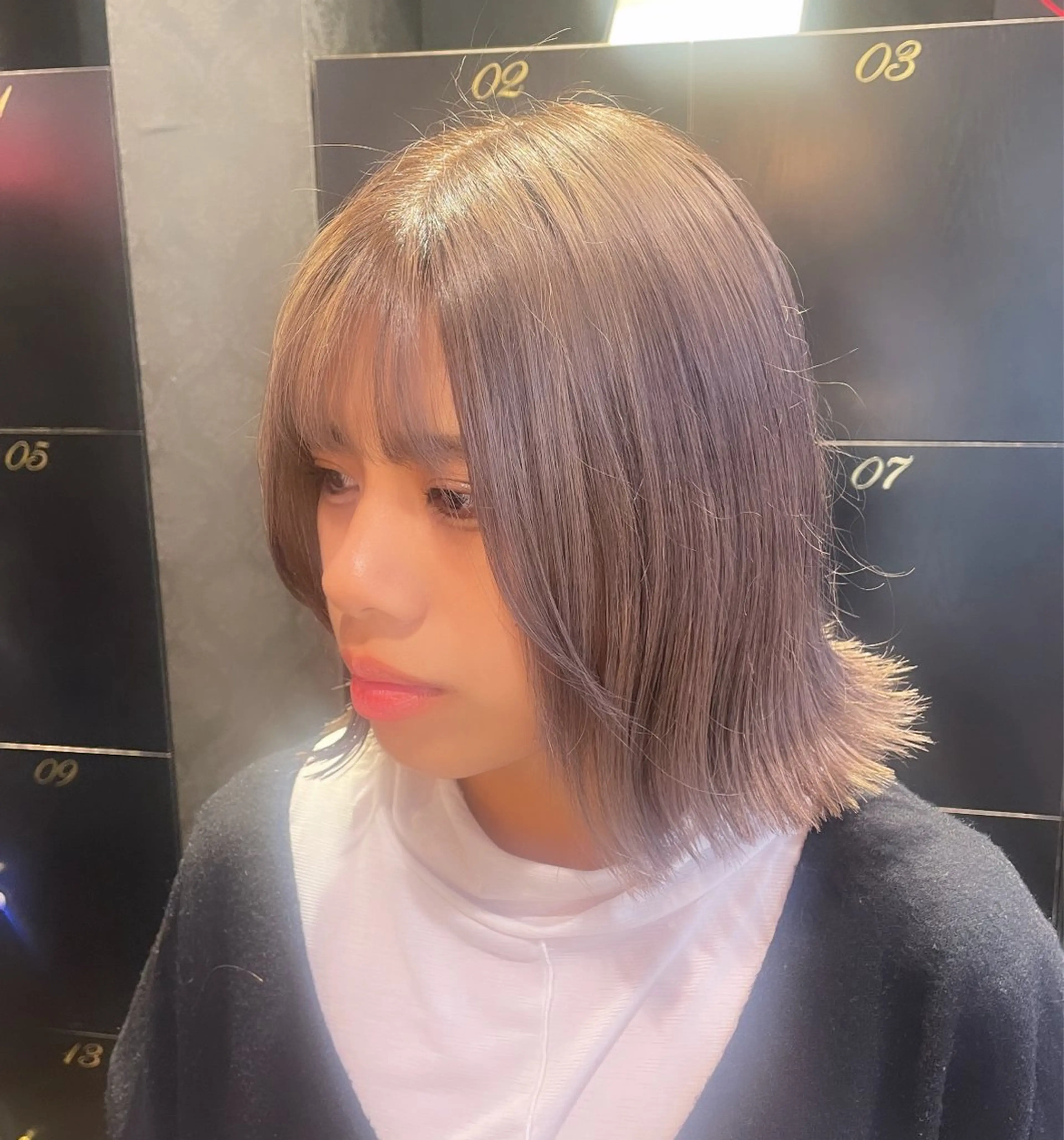 ショート カラー ブリーチ カット ヘアカラー トリートメント 💞暖色カラー 💞risaのヘアスタイル