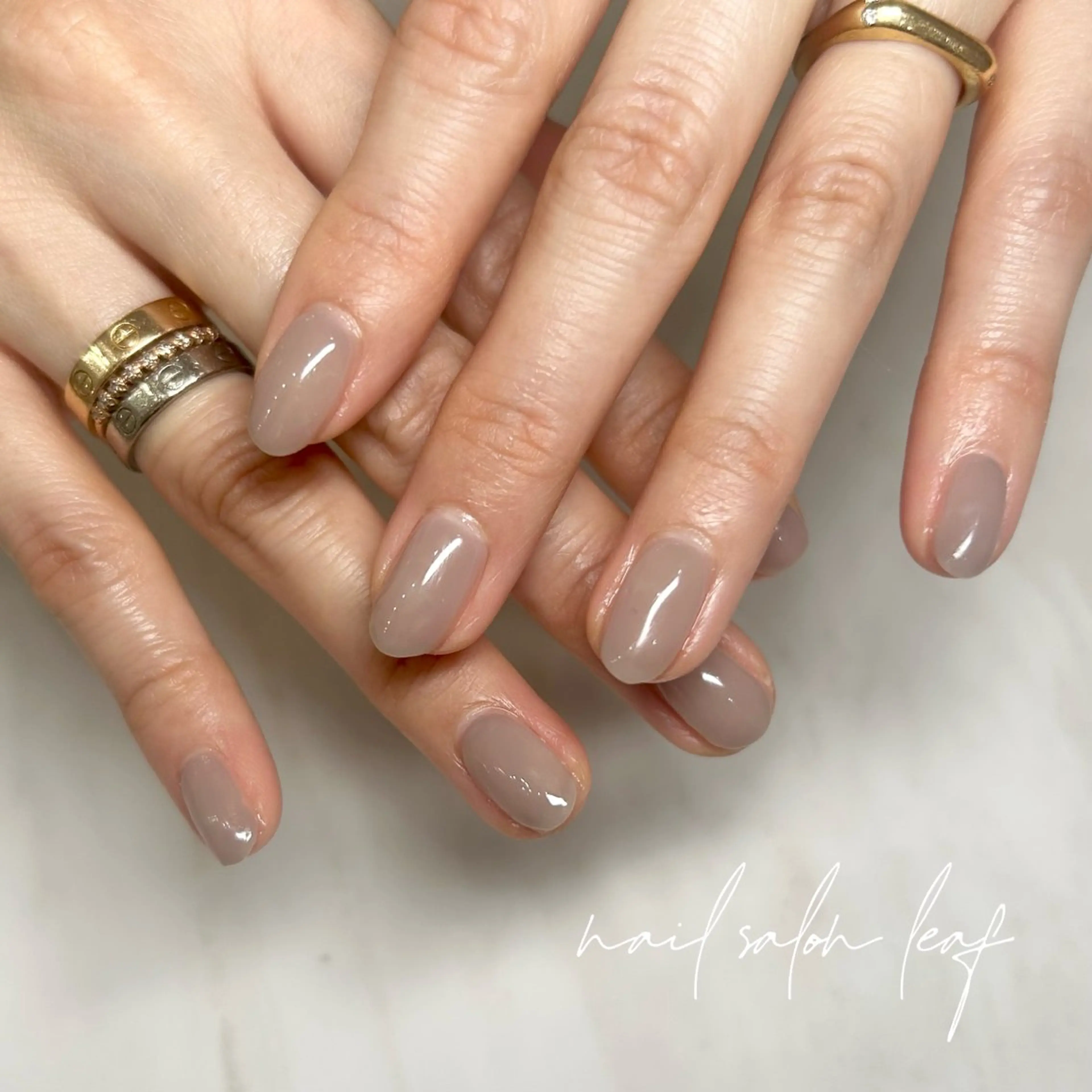 ネイル ワンカラーネイル Leaf所属・Leaf ちかほのネイルデザイン