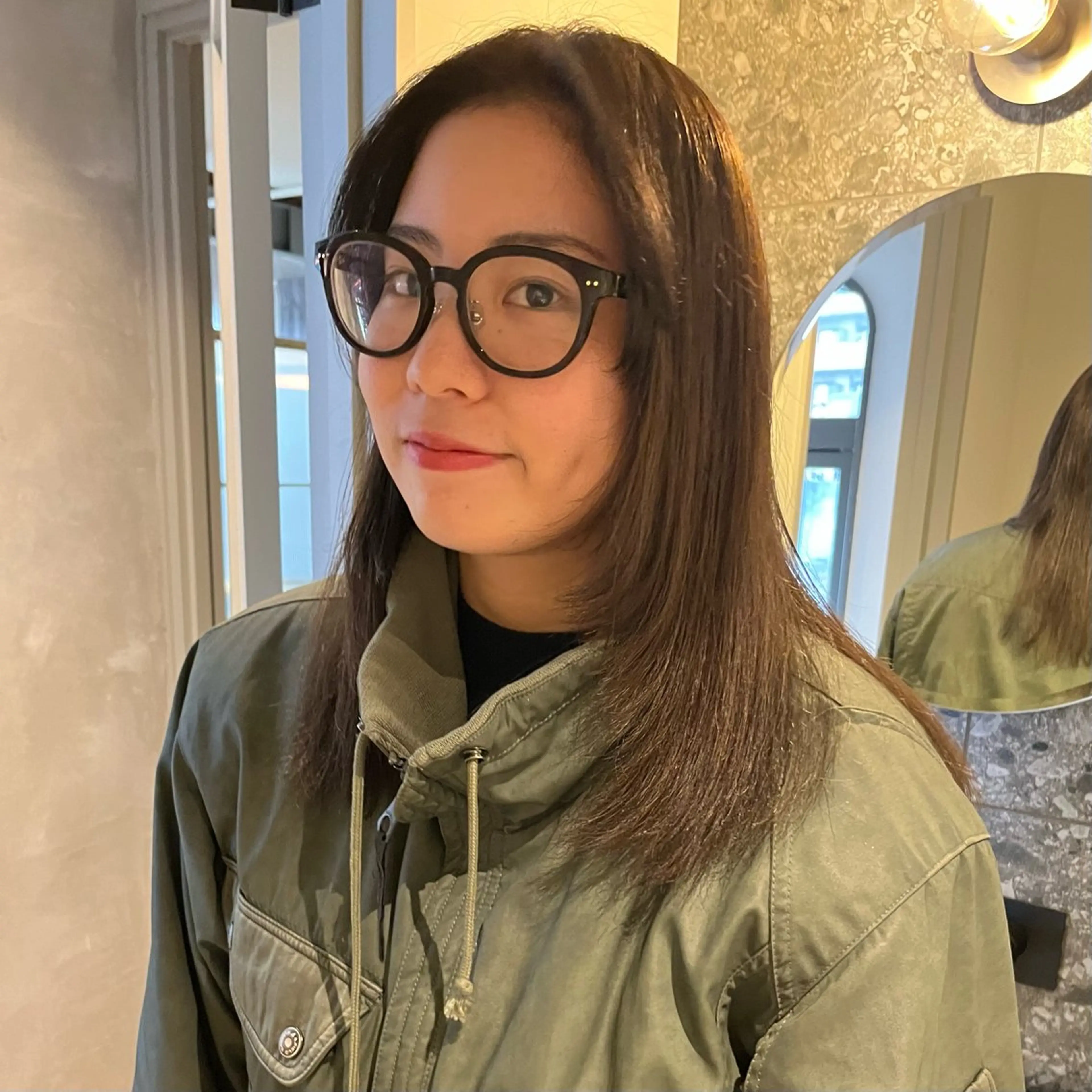 セミロング カラー ベージュカラー ブリーチ 透明感カラー ダブルカラー ブリーチなしカラー ciala清澄白河所属・MANA/ ciala清澄白河のヘアスタイル