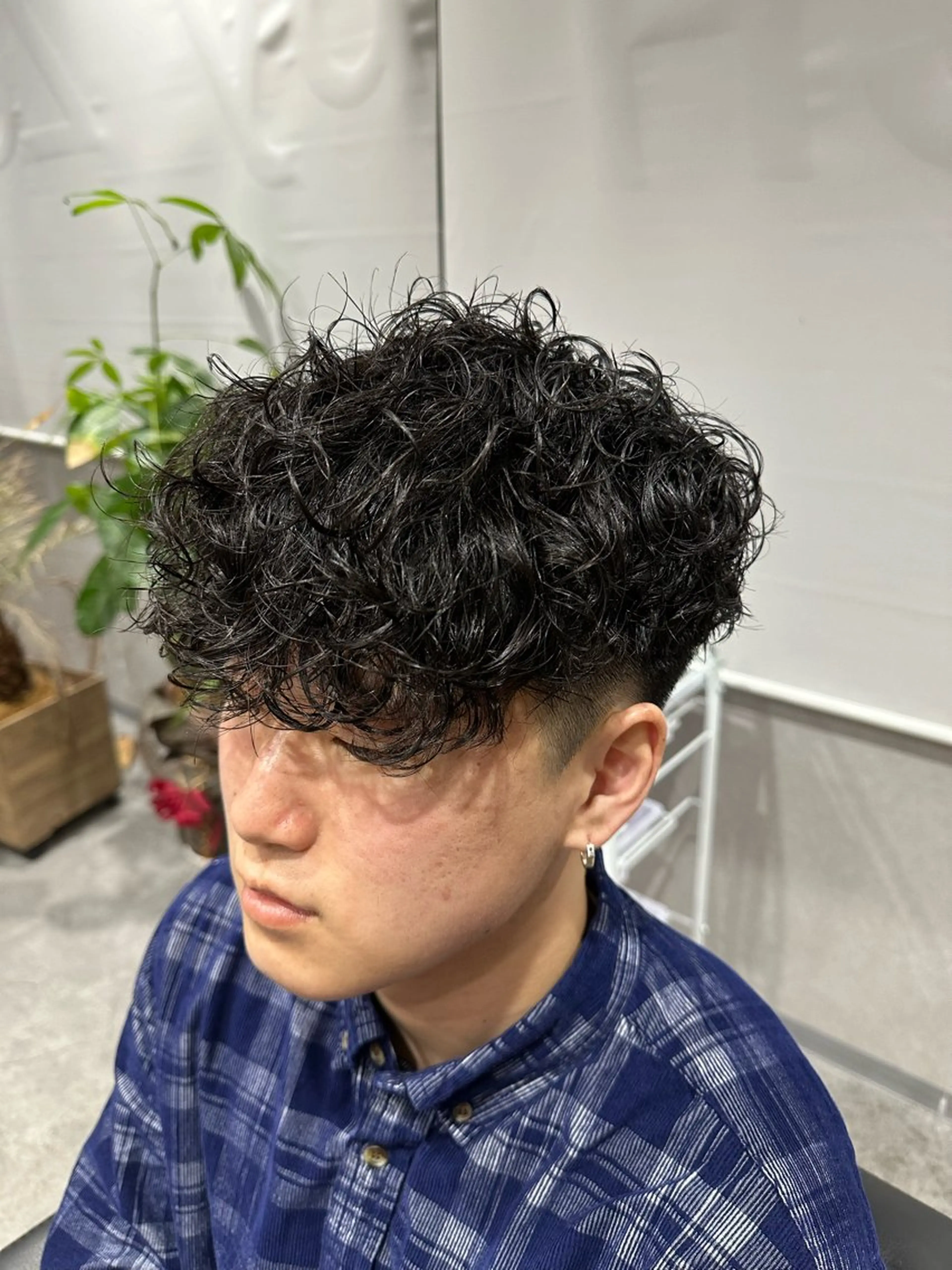 メンズカット+波巻きパーマ+トリートメント【メンズカット/メンズパーマ/京都/大阪】の写真