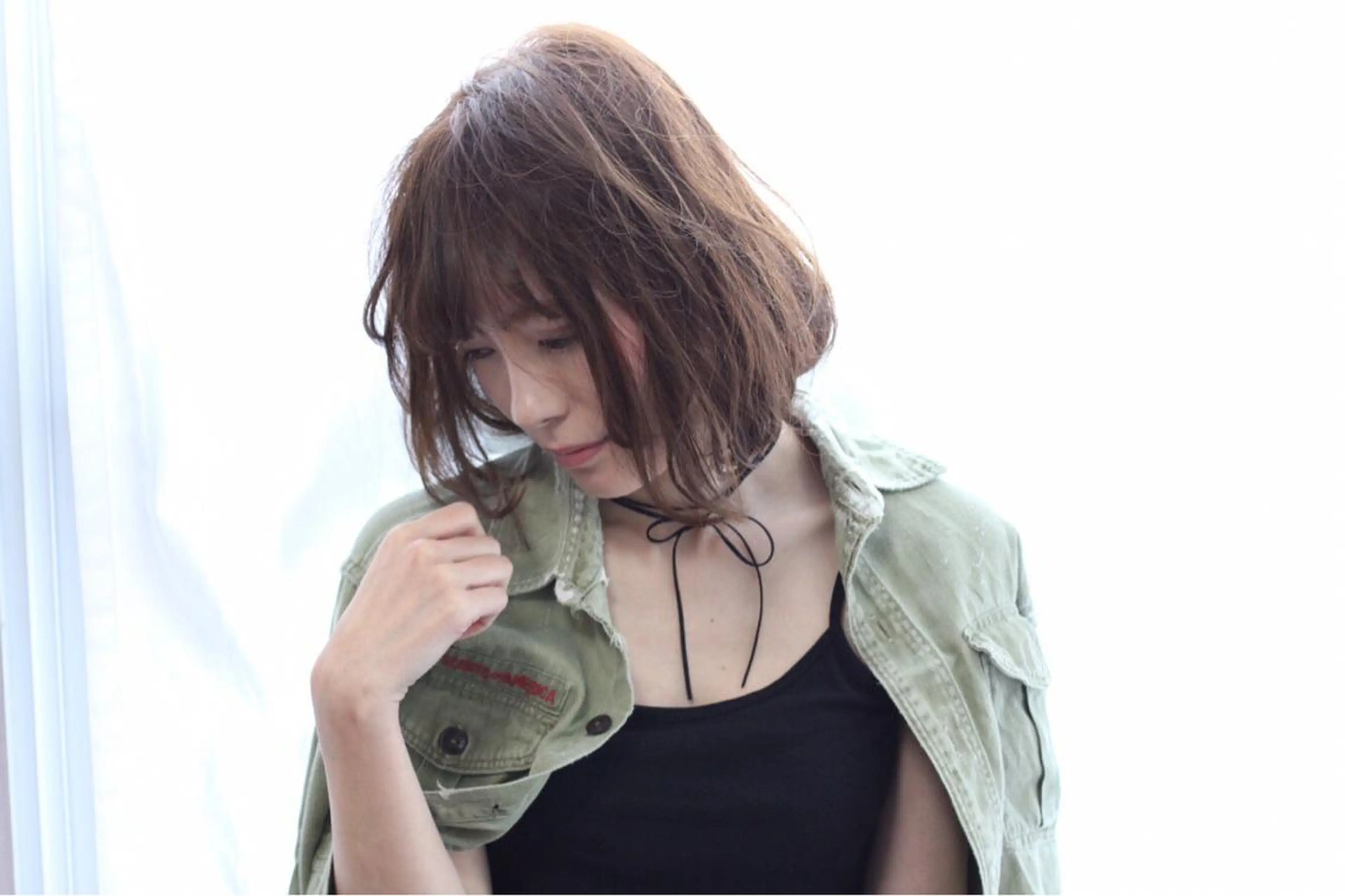 ミディアム カラー パーマ ボブ toi【トワ】所属・安達 俊亮のヘアスタイル