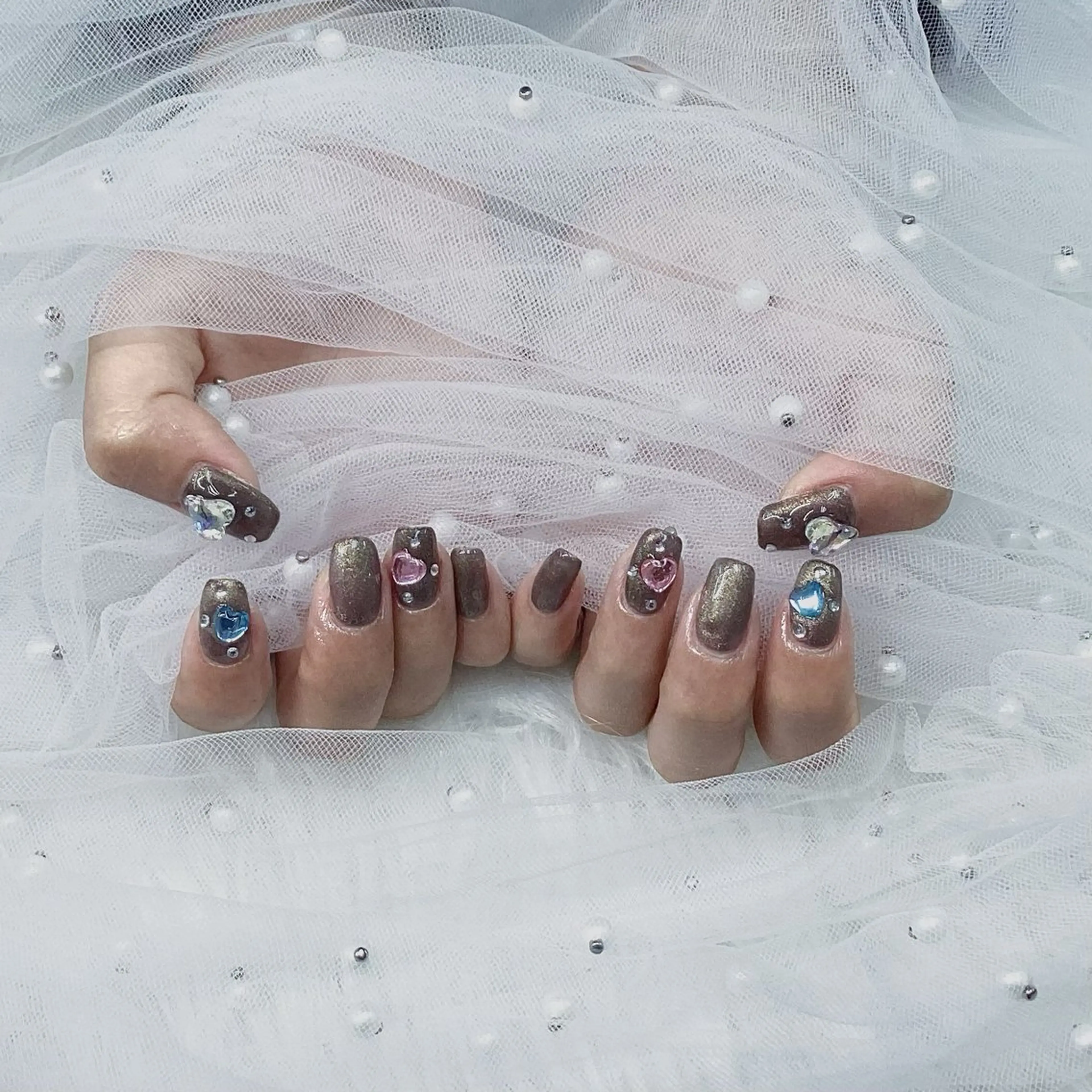 ネイル パーツ全部¥110 サロンミミのネイルデザイン