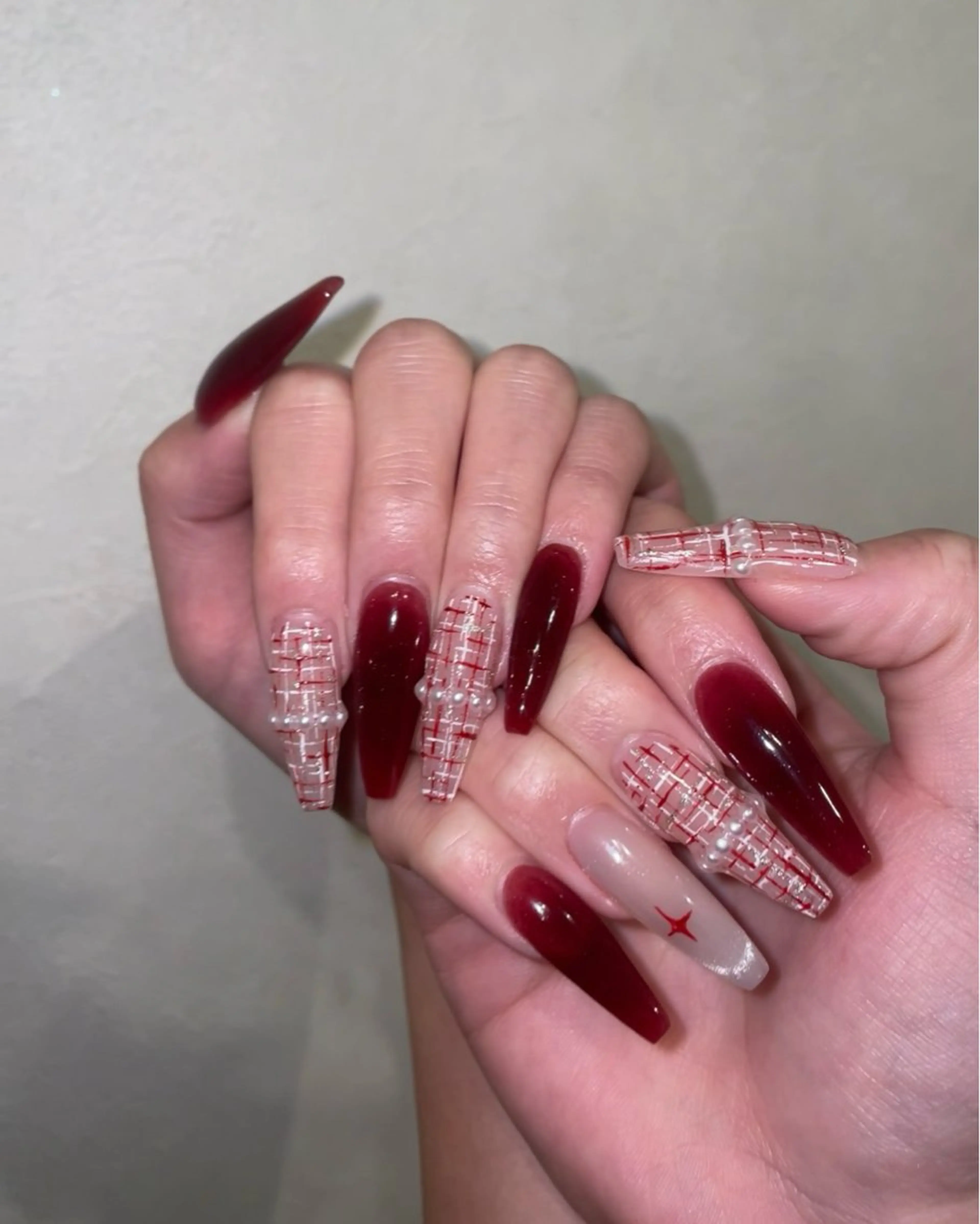 ネイル ロングネイル ハンドネイル Blue daisy所属・Blue daisy 栄本店のネイルデザイン