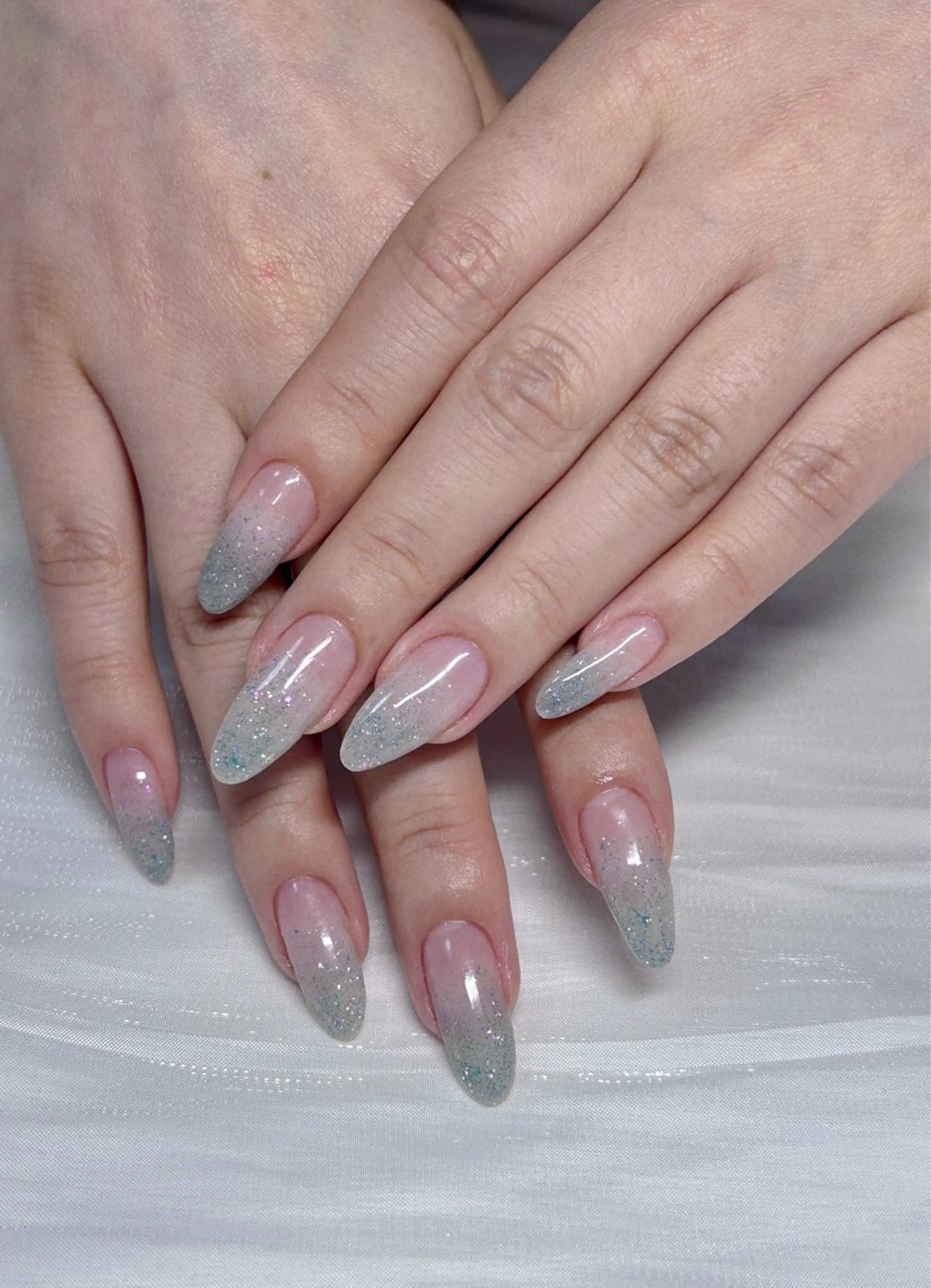 ネイル グラデーション ラメ(グリッター) ラメグラデーション hello.nail所属・Horie 雪のネイルデザイン