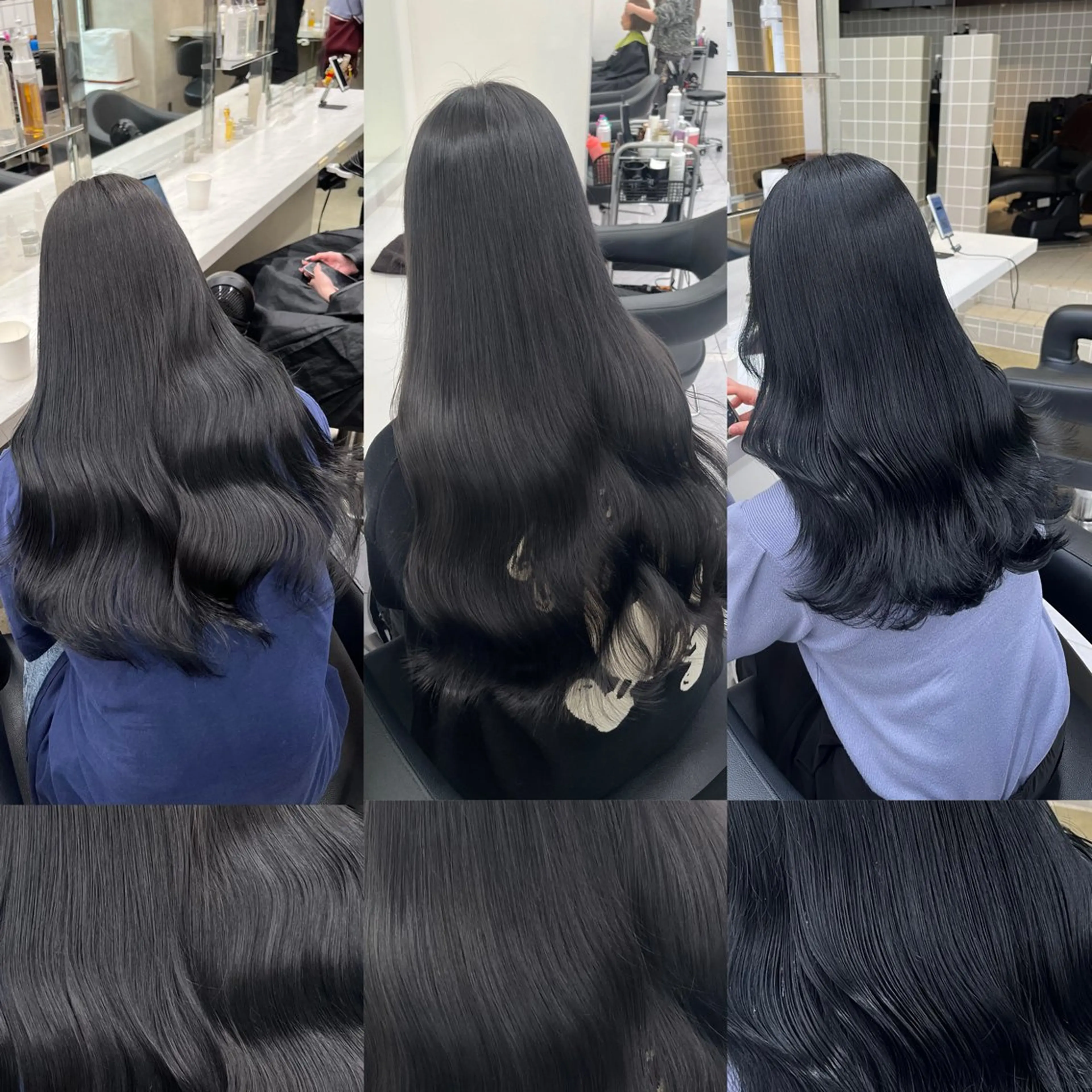 ロング ヘアカラー トリートメント ヘッドスパ ヘアセット 寒色＆ブリーチ特化 寒色MiOのヘアスタイル