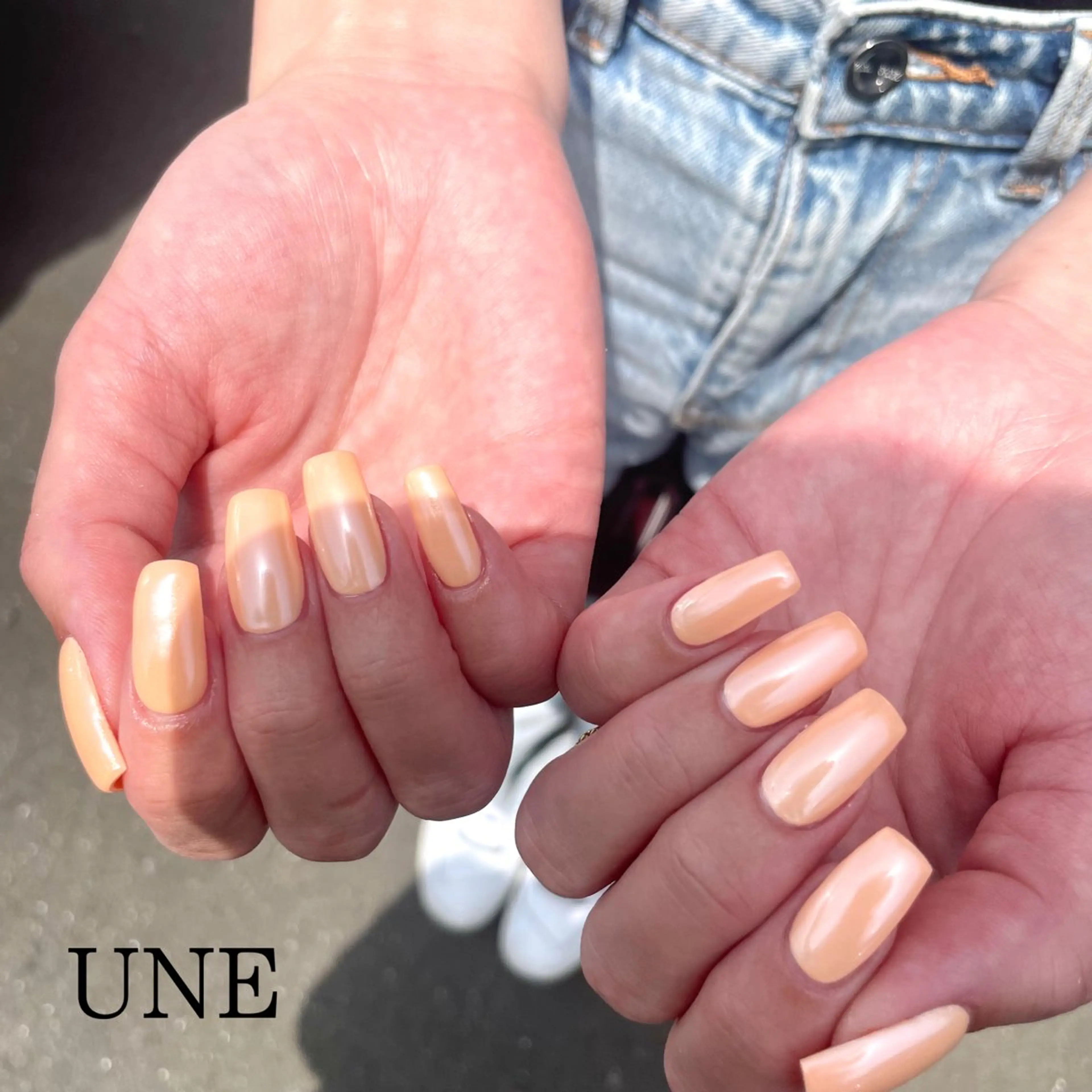 ミディアム UNE.【ユヌ】 Jr.NANAのネイルデザイン