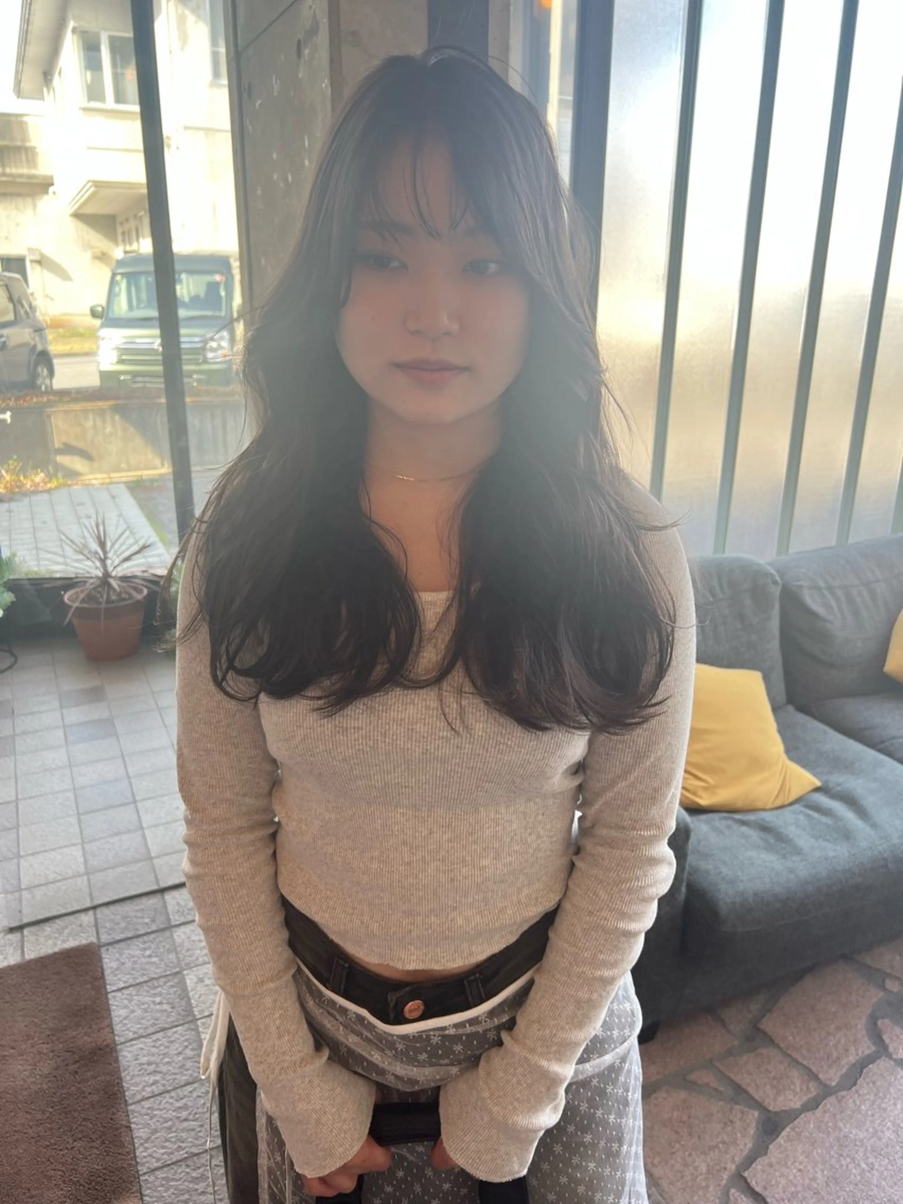 ロング カラー 只野 真衣のヘアスタイル