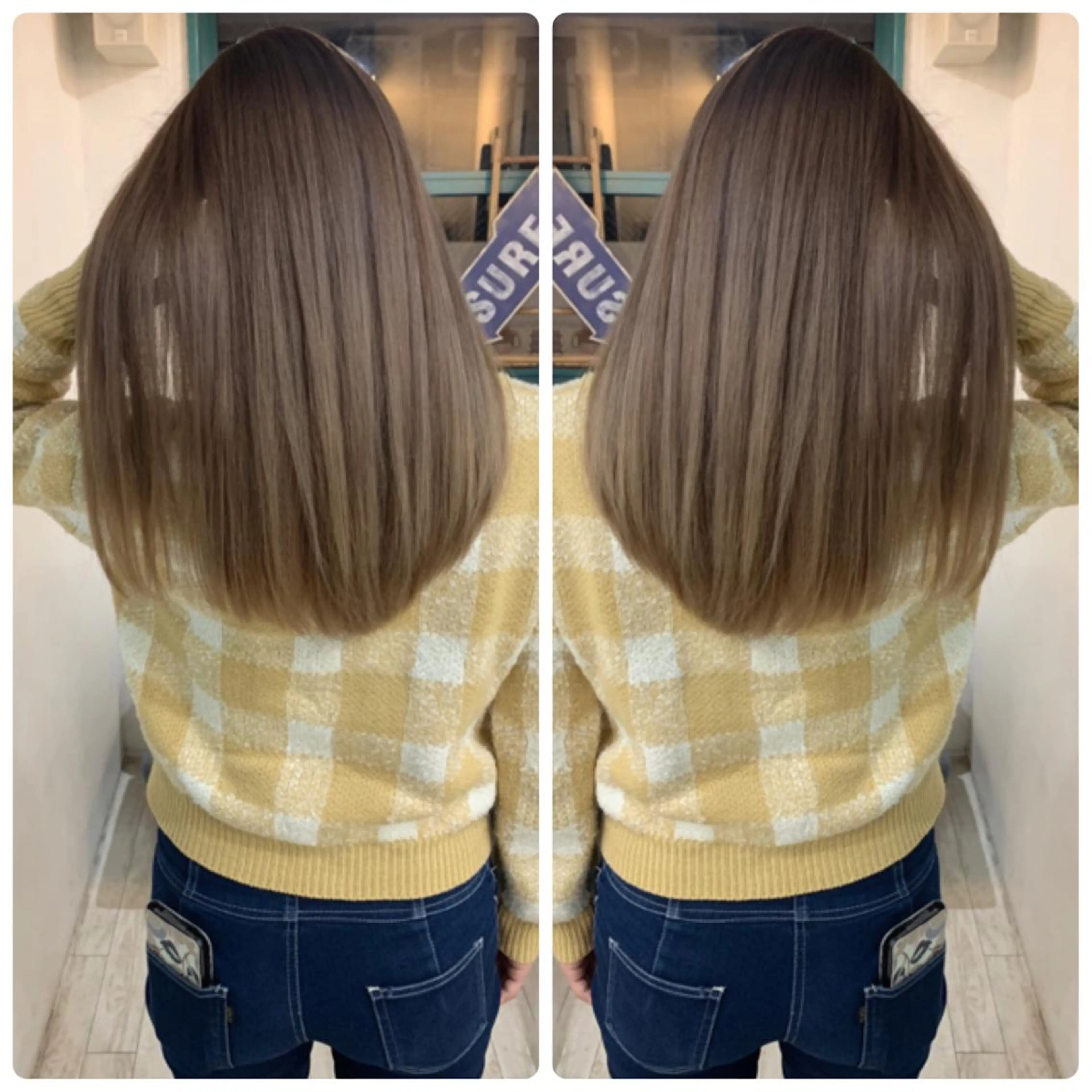 ロング カラー ヘアカラー トリートメント 京都大人女性ショート 徒歩1分/秋山のヘアスタイル