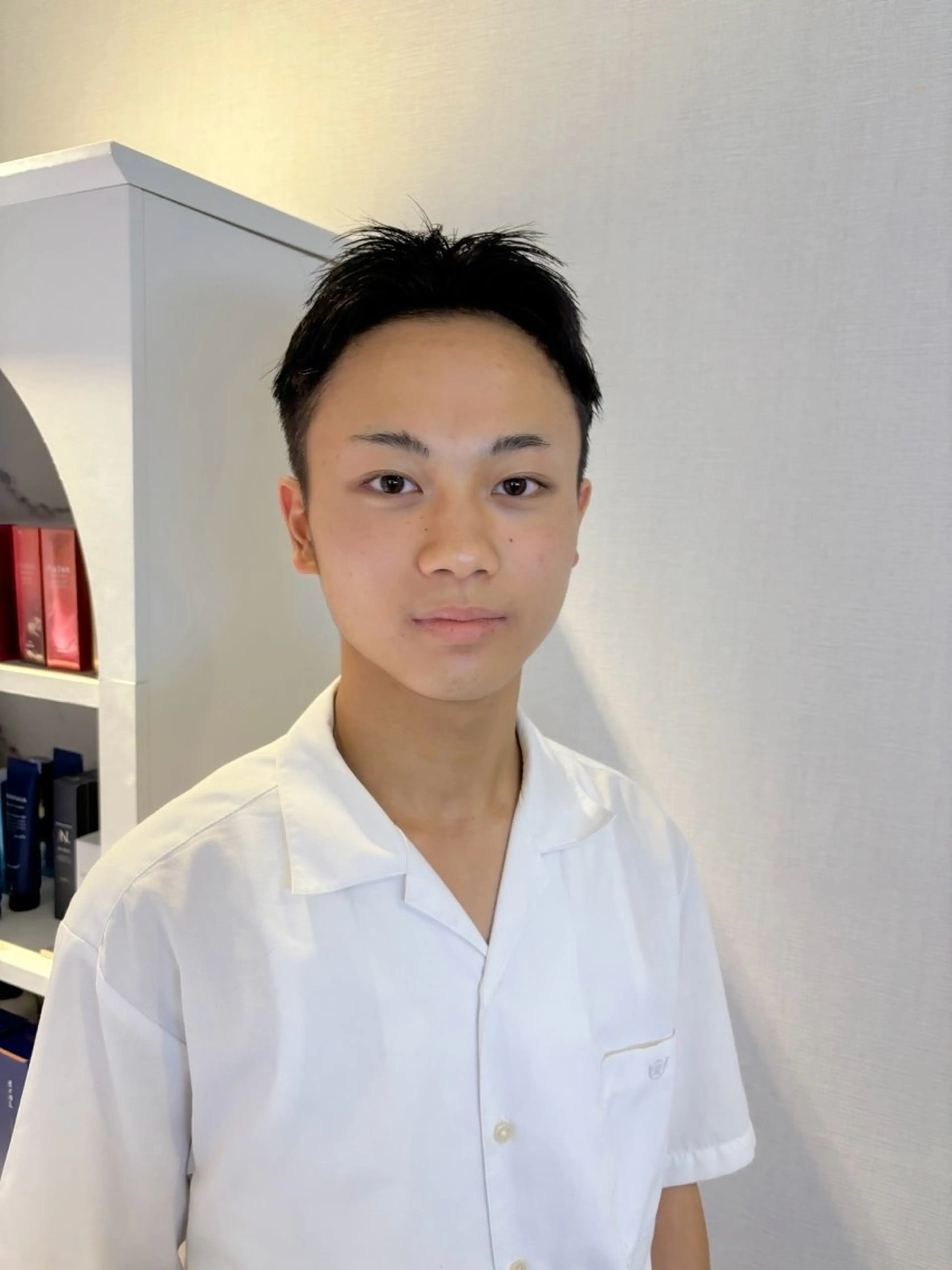 メンズ アップバング 学生（メンズ向け） Kaho🌼/メンズ ニュアンスパーマのヘアスタイル