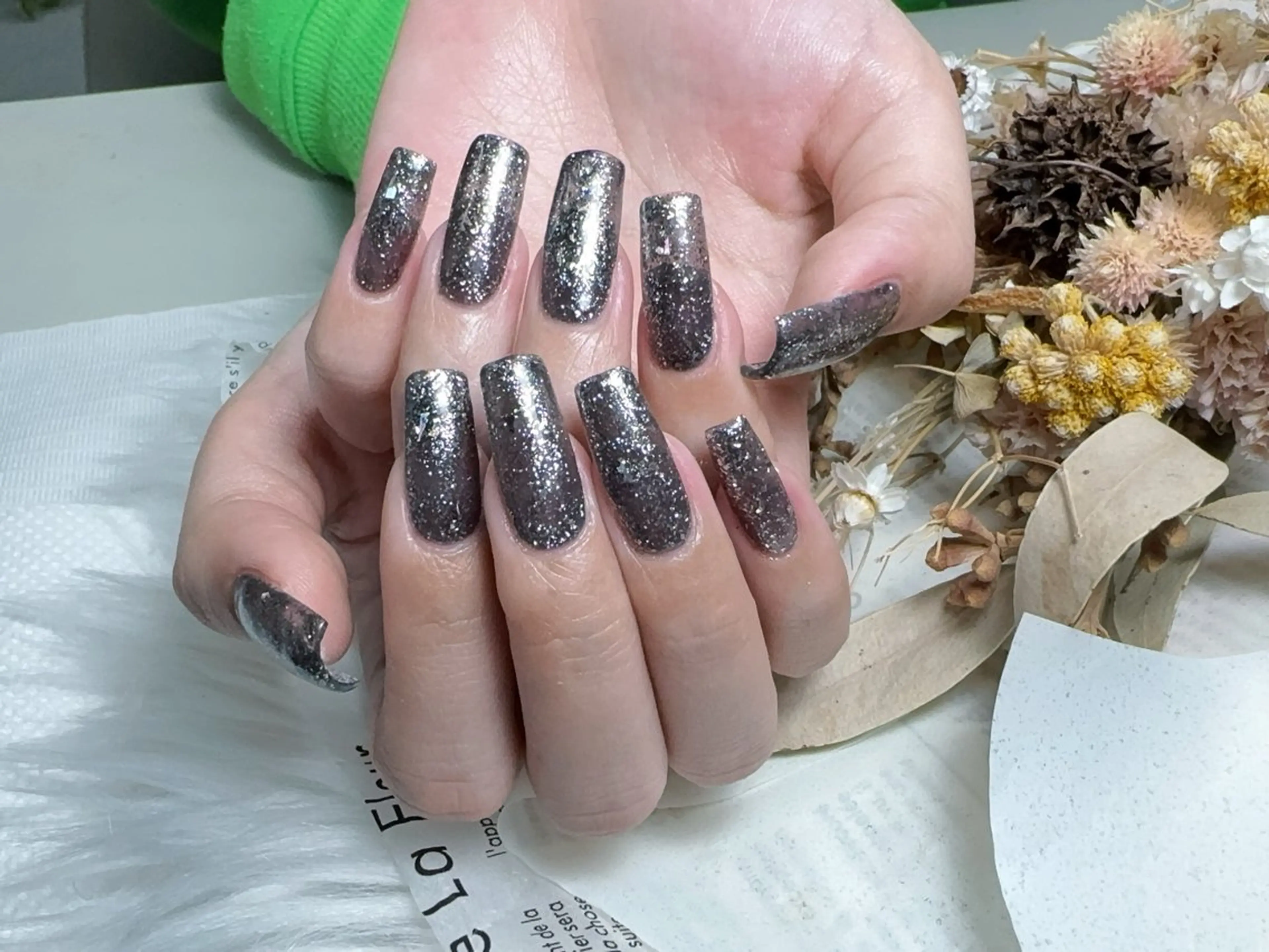 ネイル 長さ出し フレンチネイル ジェルネイル ガラスフレンチ 韓国ネイル ハンドネイル ハンドケア For U nail スカルプ専門店のネイルデザイン