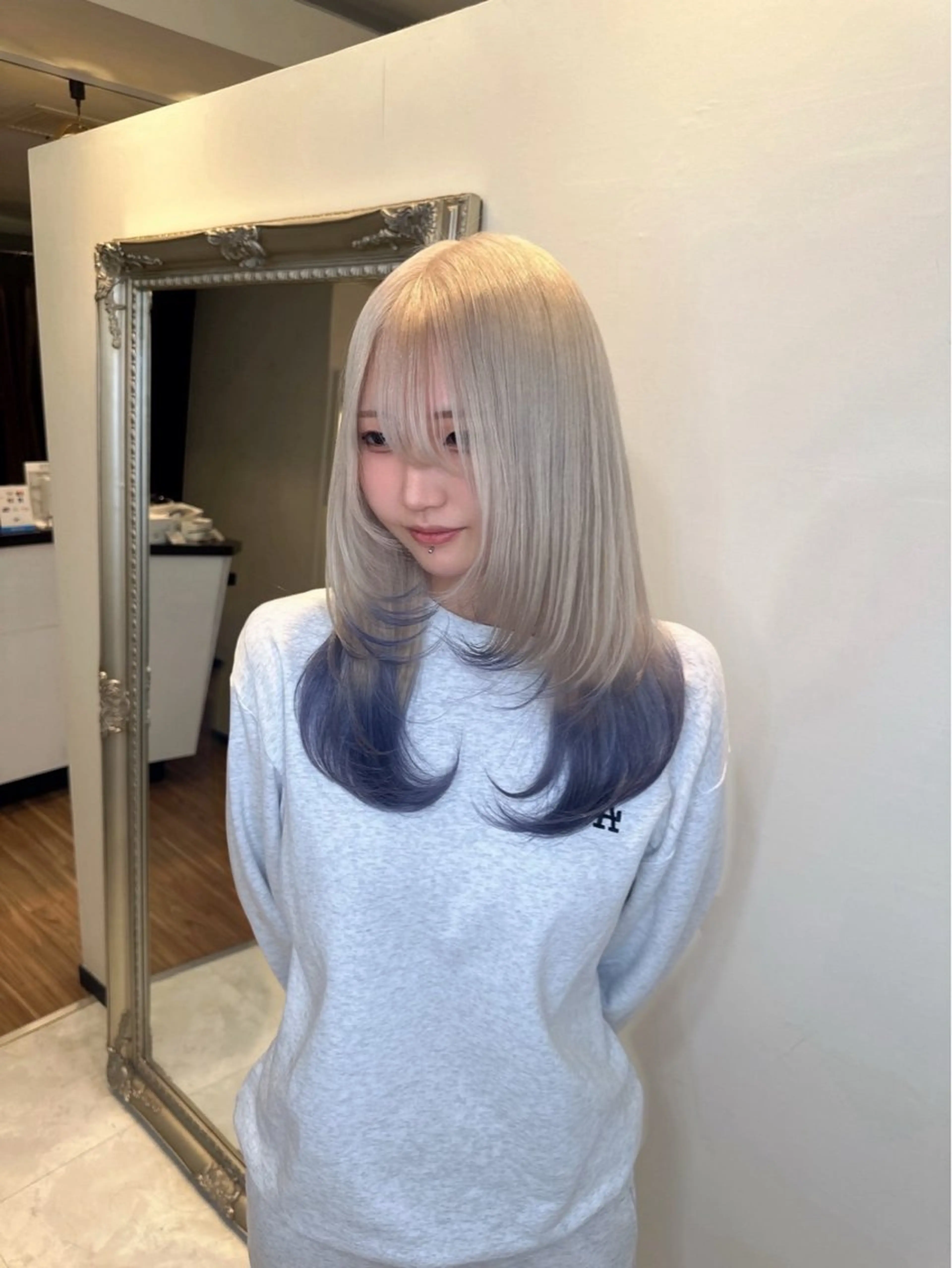 セミロング ANKH CROSS 🩵Himeka🩵のヘアスタイル