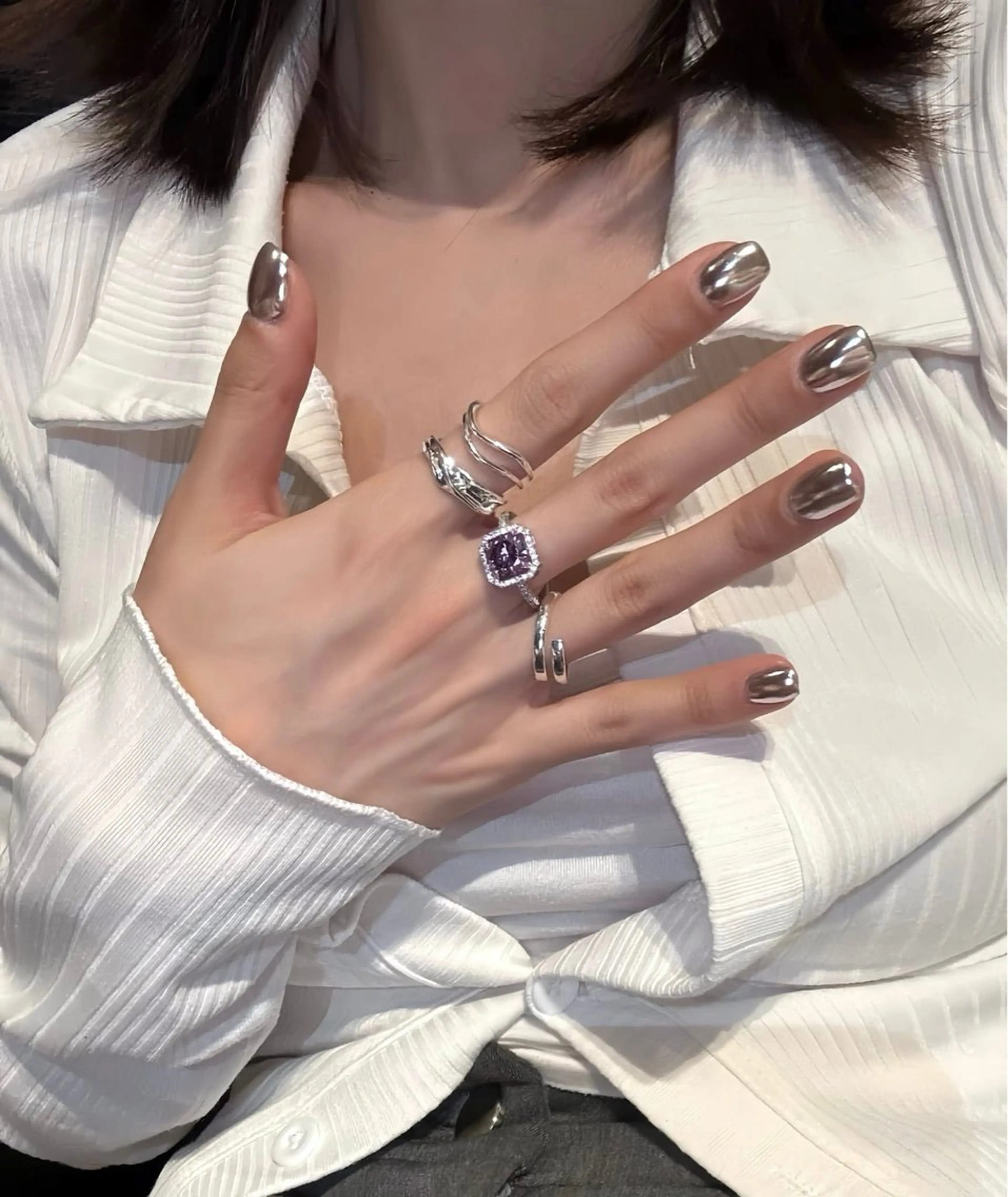 ネイル チークネイル 桜ネイル 長さ出し フットネイル ジェルネイル ハンドネイル YURI NAILのネイルデザイン