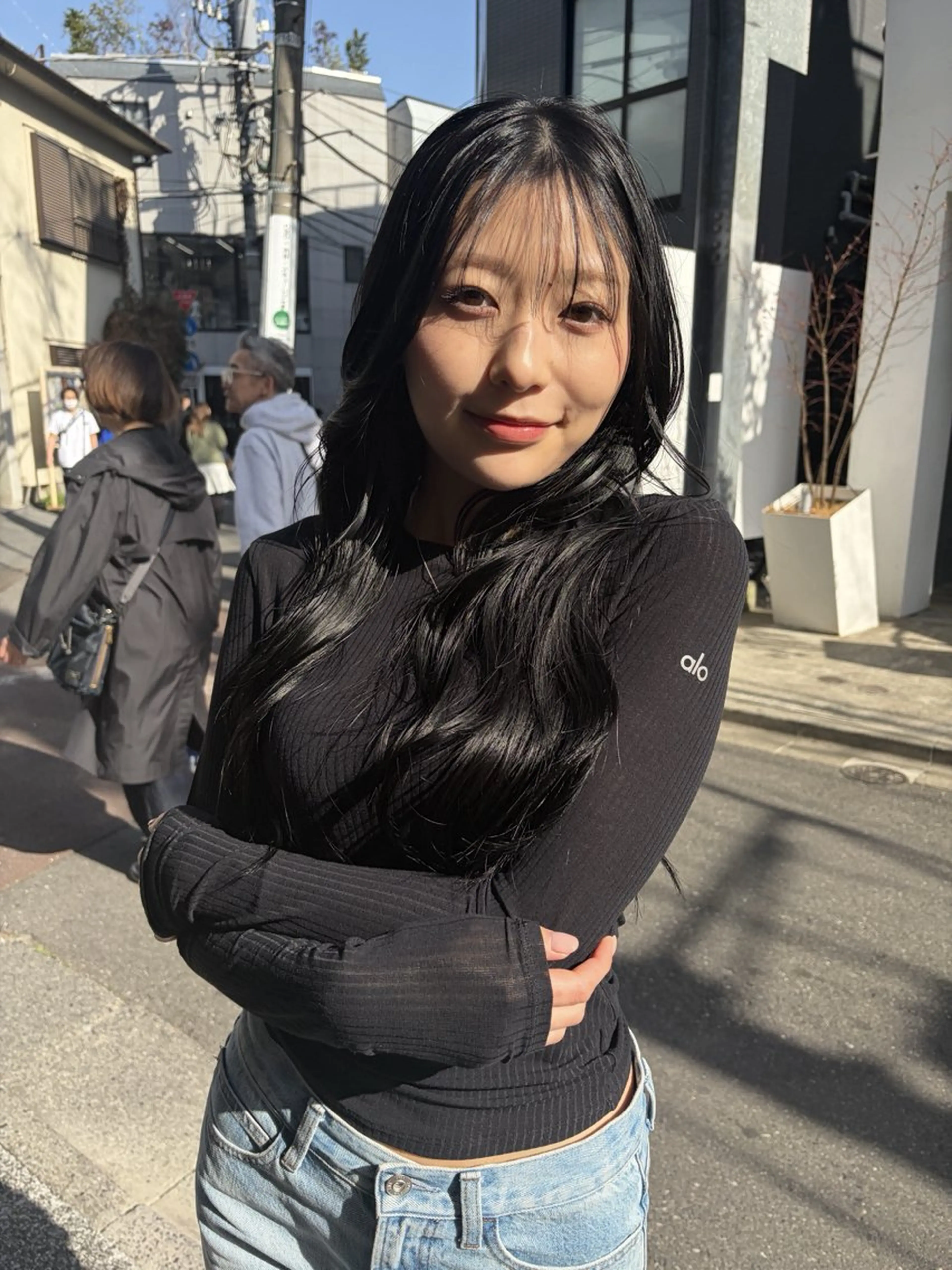 セミロング カラー ヘアカラー トリートメント 赤み消しカラー/ オリーブ/トモキのヘアスタイル