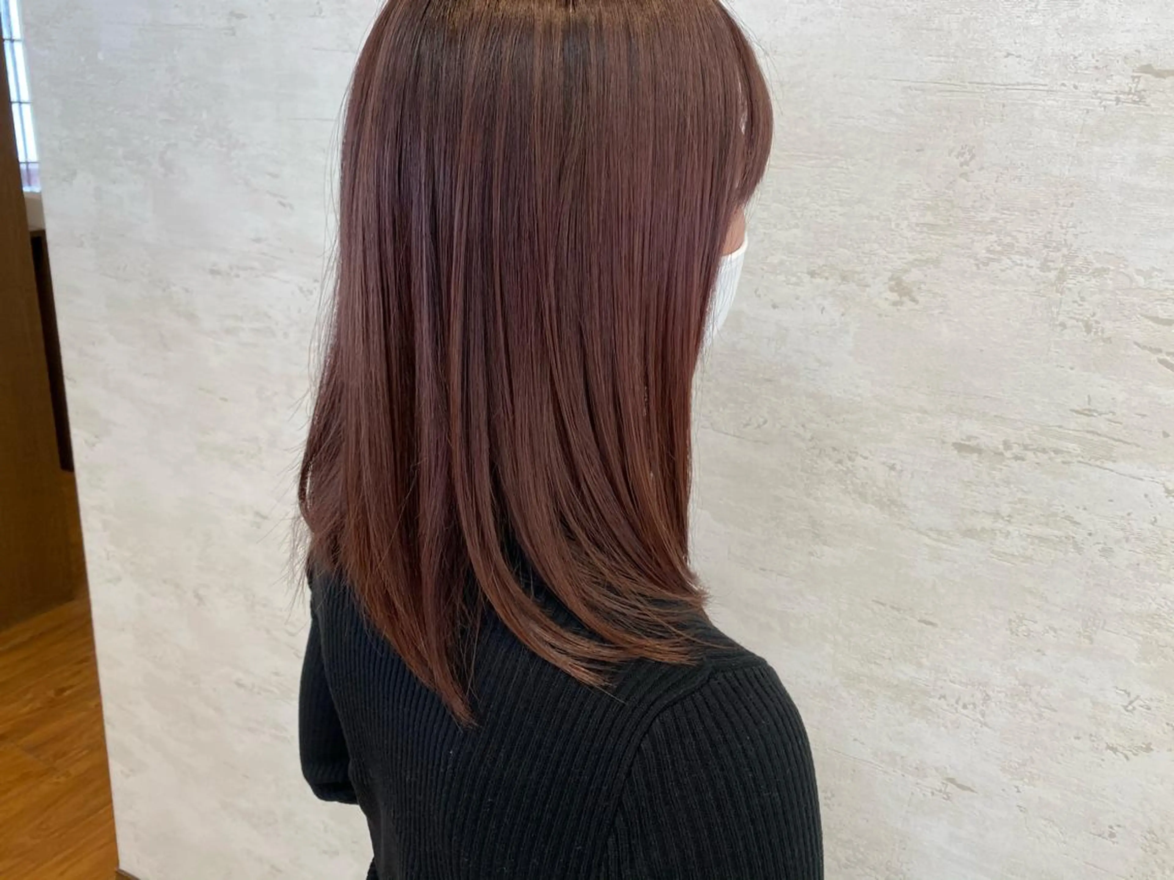 ミディアム カラー ブラウンカラー ピンクカラー ピンクブラウン ALLY/ あゆみのヘアスタイル