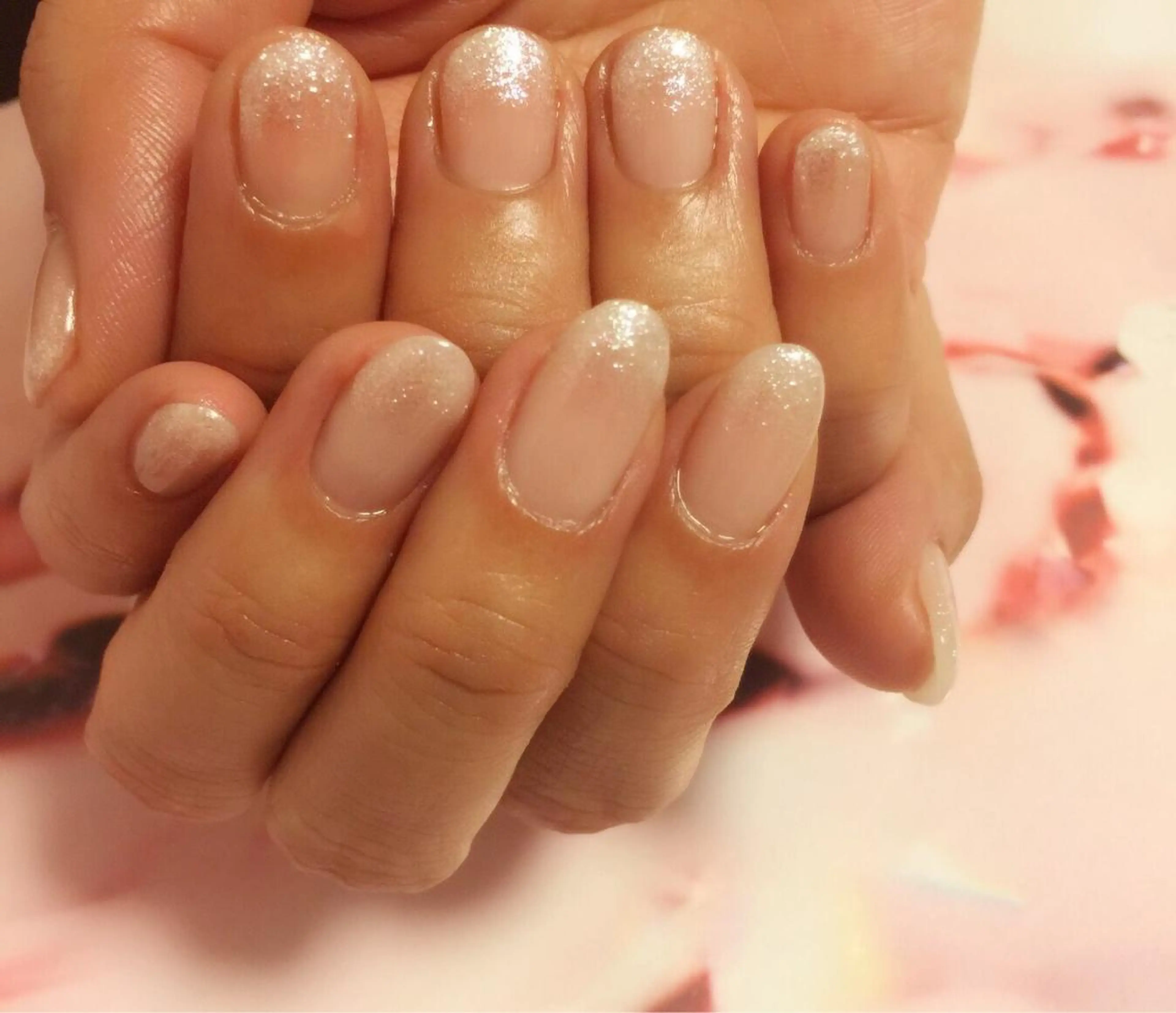 ネイル ラメ(グリッター) ラメグラデーション a yakaのネイルデザイン