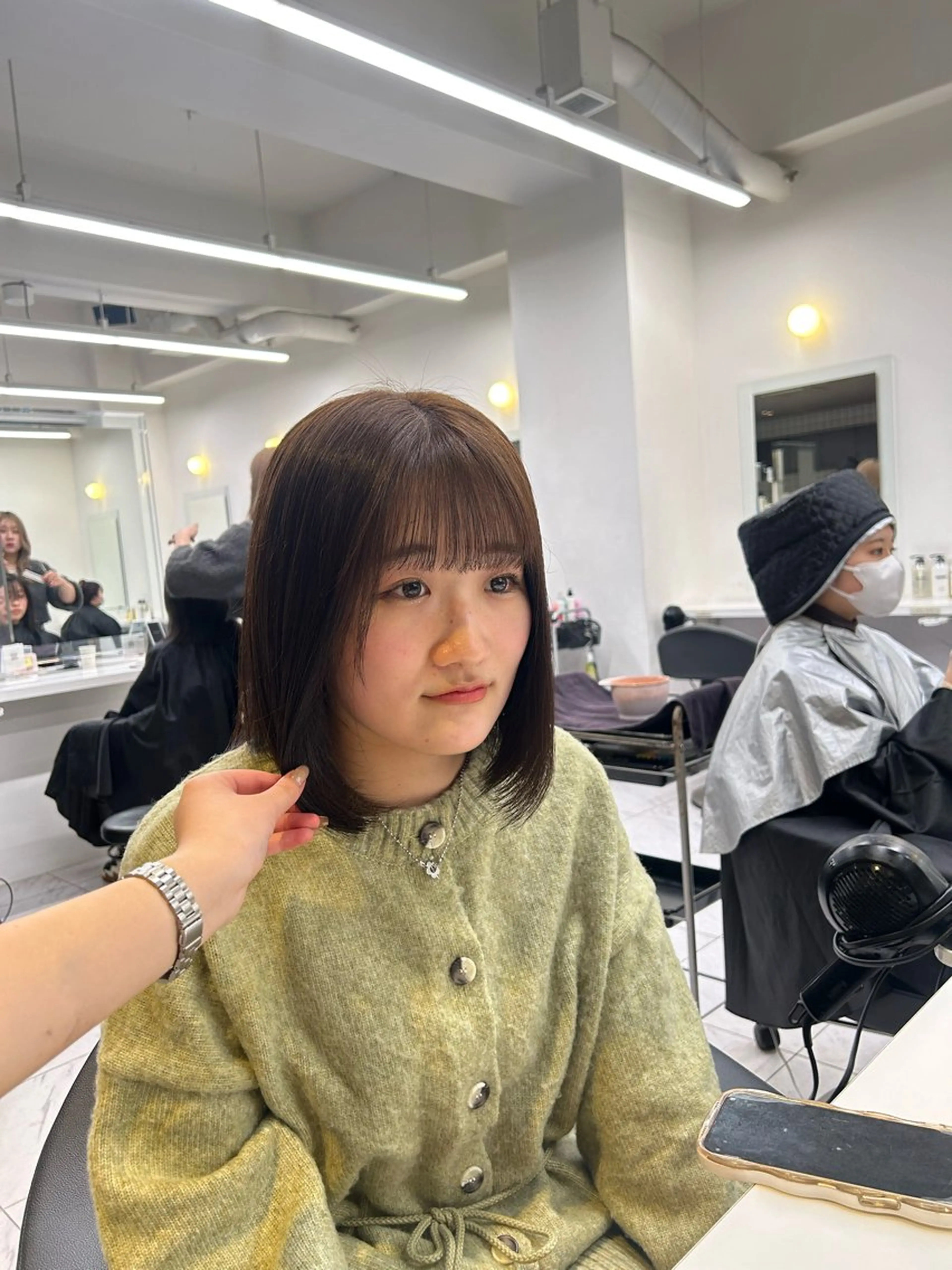 カラー 透明感ベージュ🤎 ナチュラルレイヤーのヘアスタイル