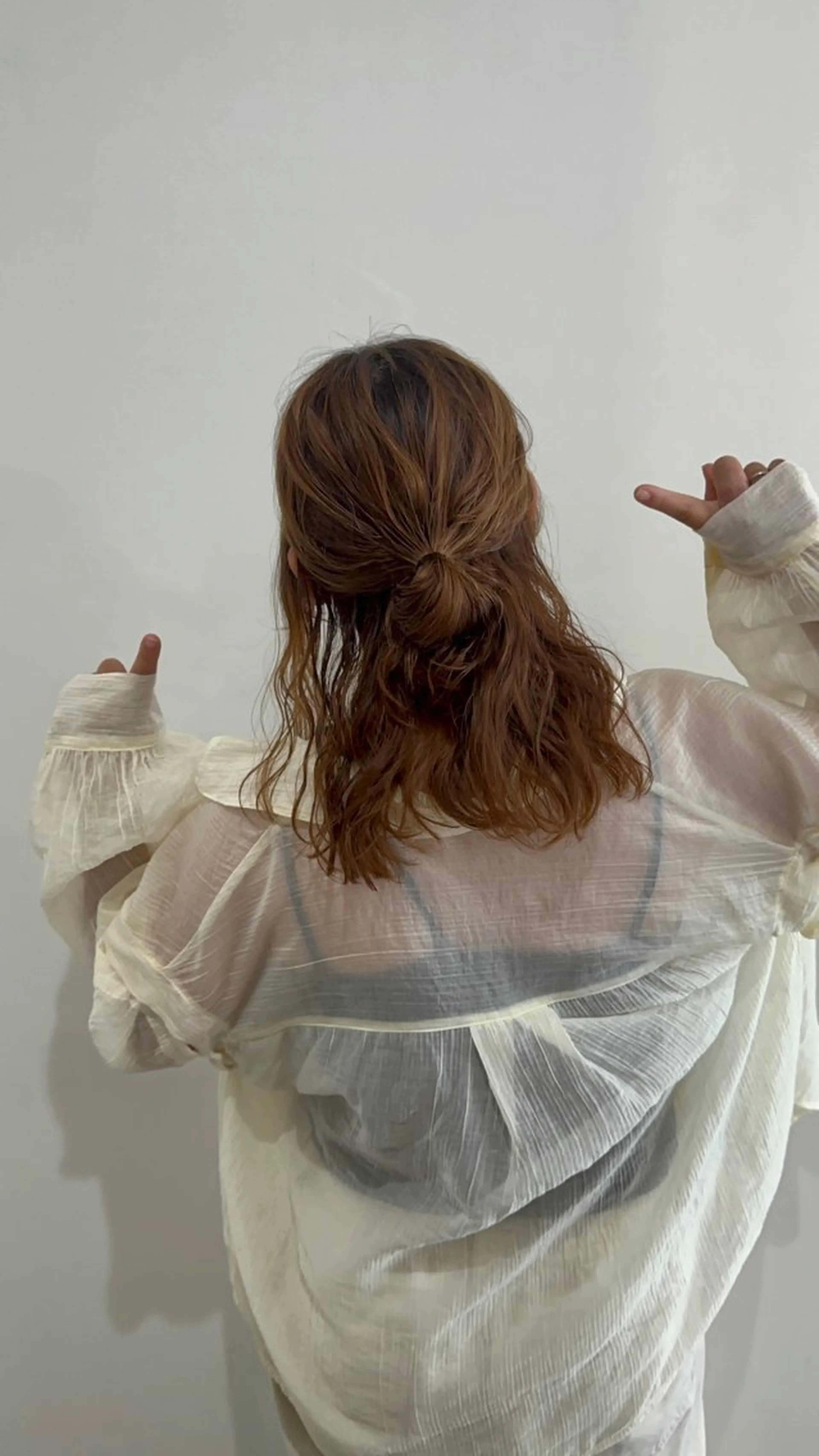 ミディアム カラー パーマ お洒落パーマ/ 艶カラー/michiのヘアスタイル