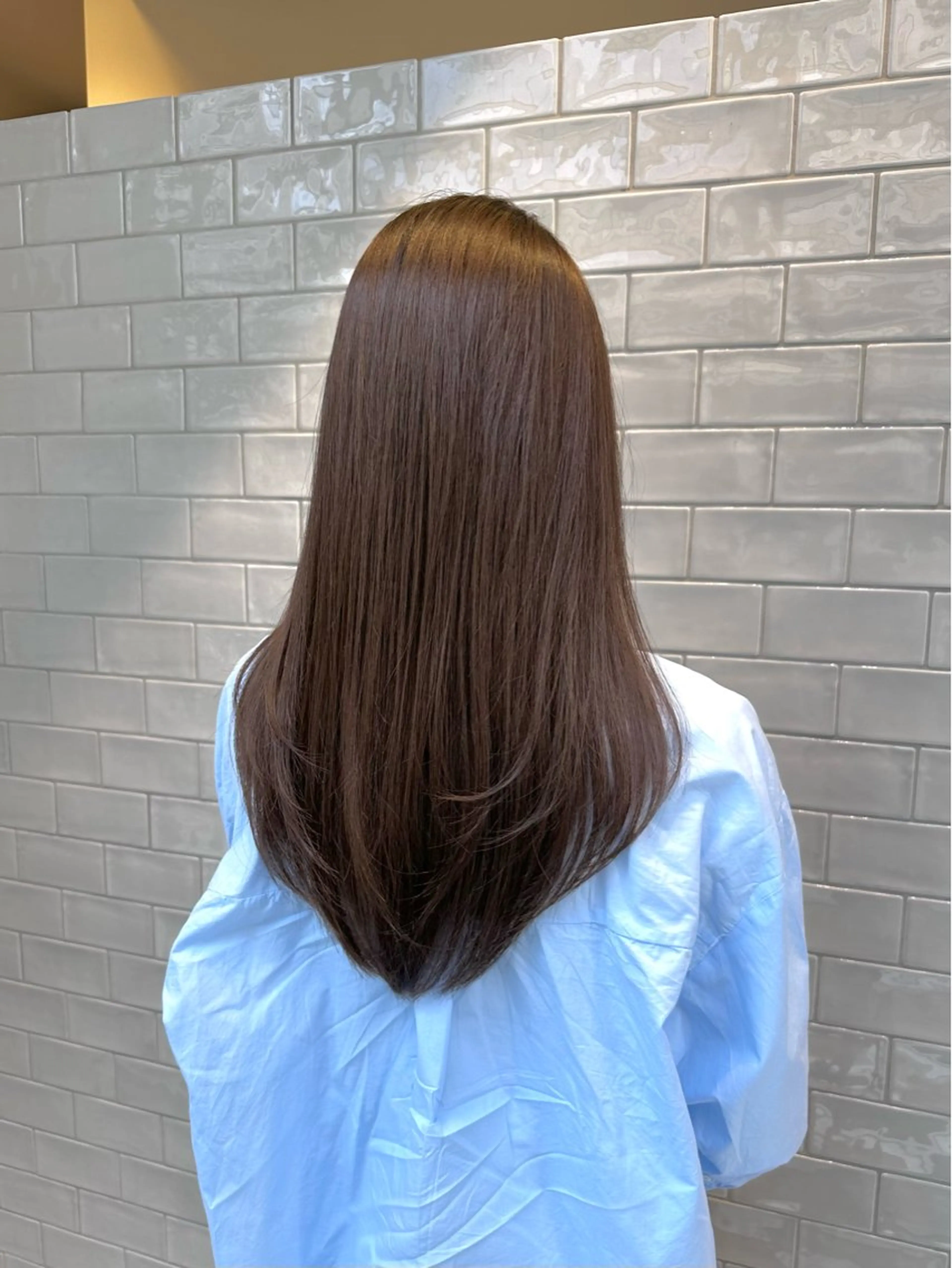 ロング カラー ベージュカラー ブリーチ ブラウンカラー ブラウンベージュ ブリーチなしカラー ヘアカラー トリートメント LUMO所属・矢野 晃平のヘアスタイル