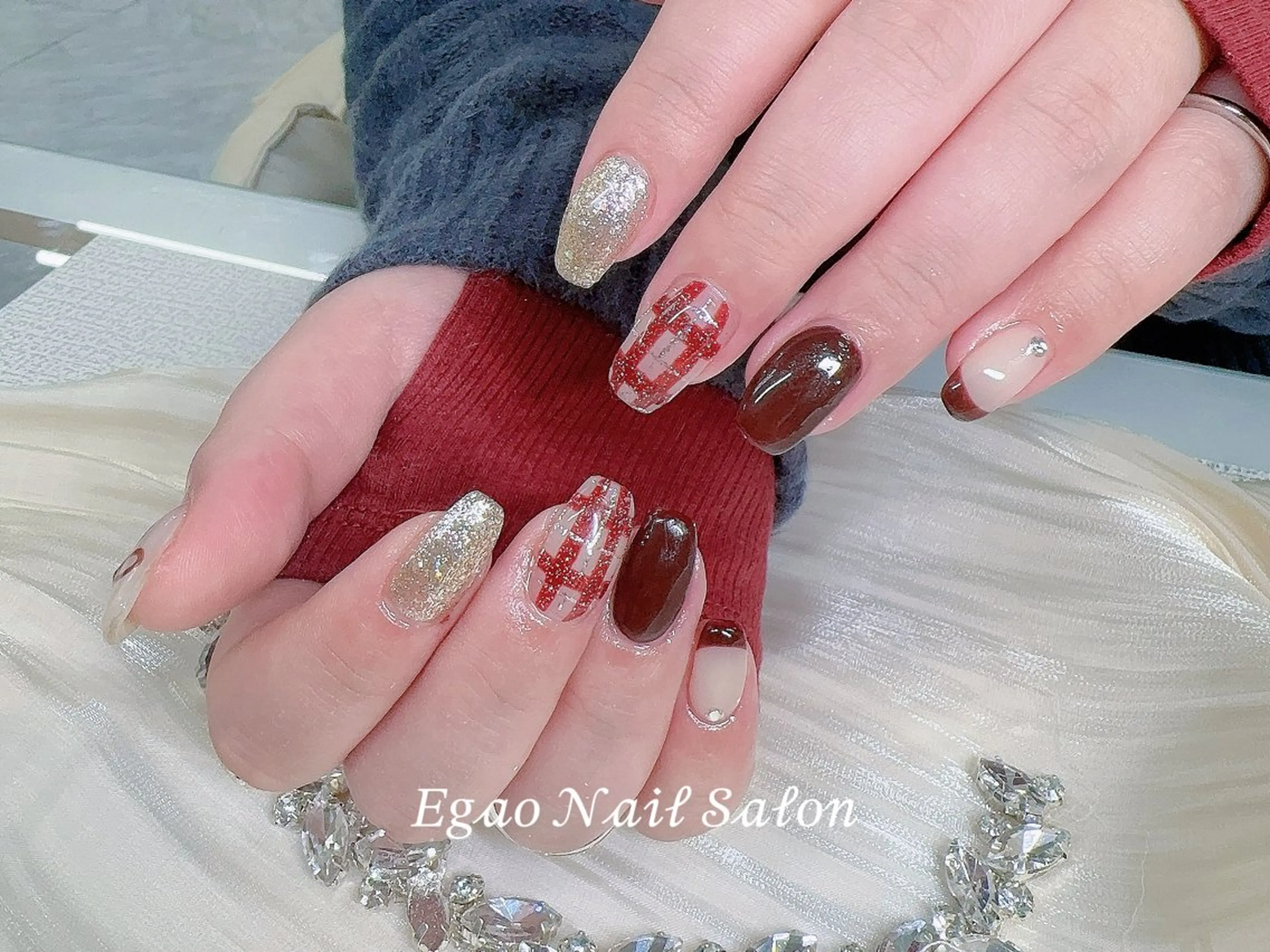 ネイル フットネイル ジェルネイル 韓国ネイル マグネットネイル メンズネイル ハンドネイル Egao Nail Salonのネイルデザイン