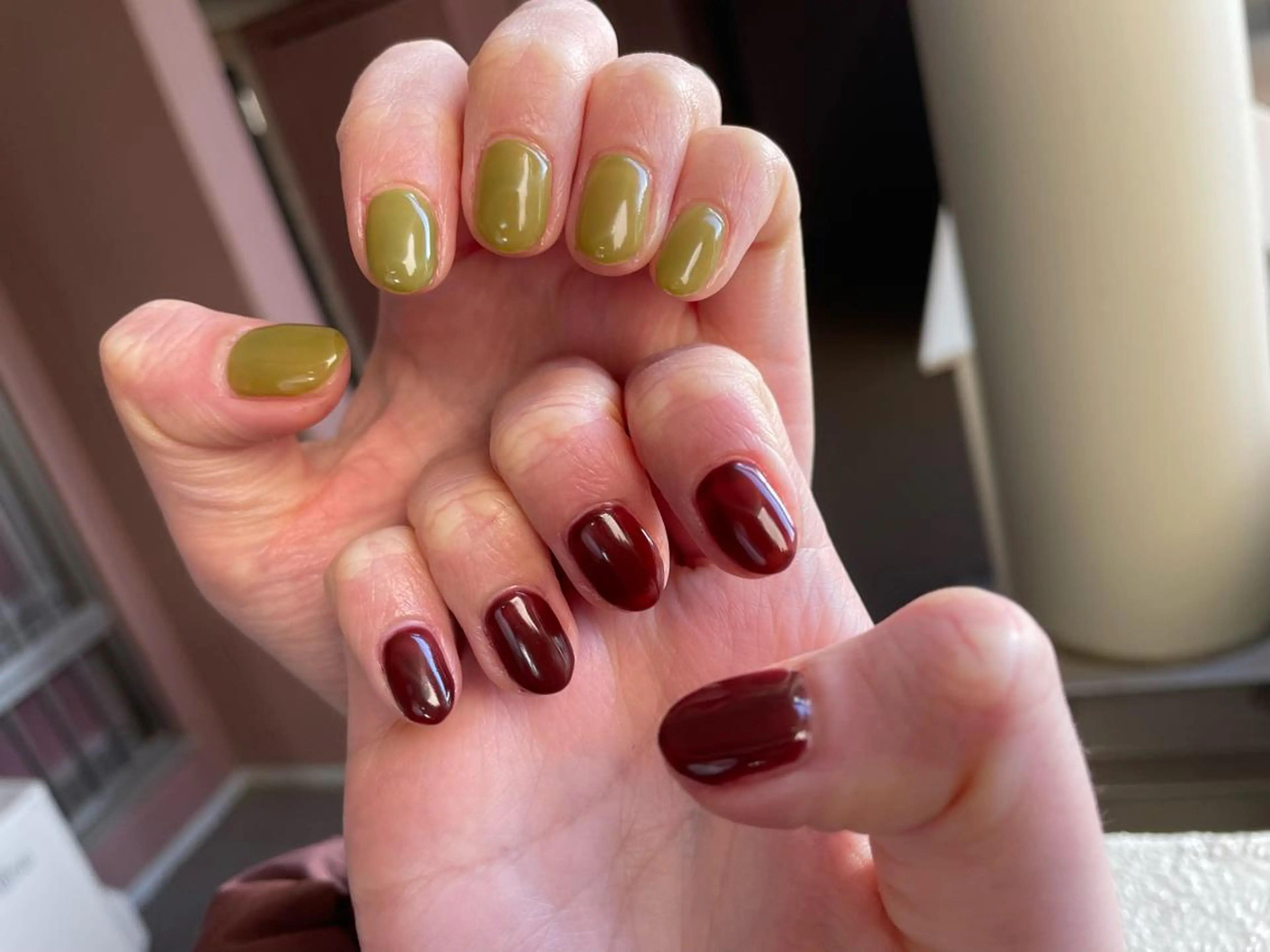 ネイル ワンカラーネイル 奥園 良恵のネイルデザイン