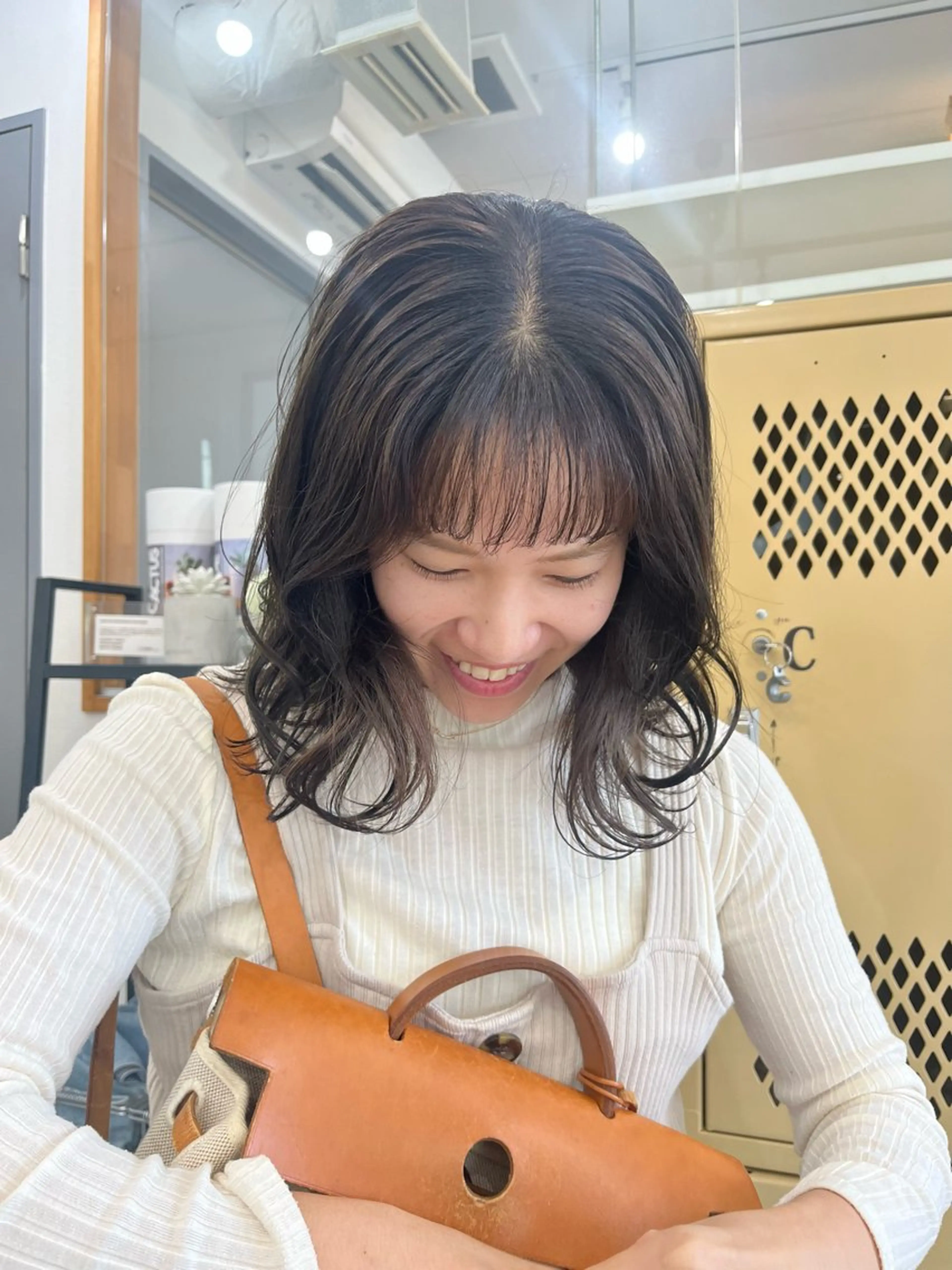 ミディアム カラー カット ヘアカラー トリートメント 🌼sunc HINAMI🌼のヘアスタイル