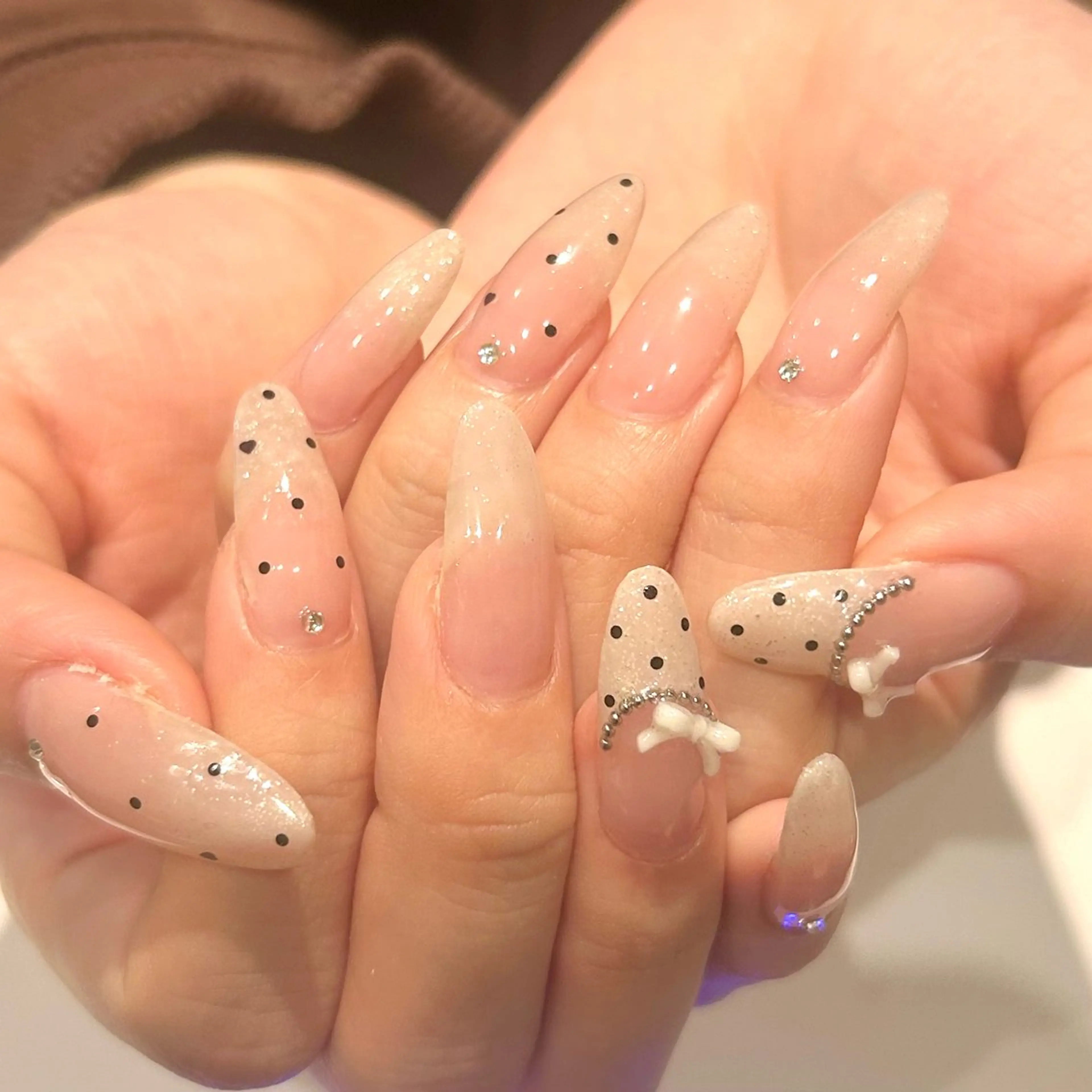 🩰ྀིパラジェルアート5本付き＋パーツ2つ/オフケア込み✨の写真