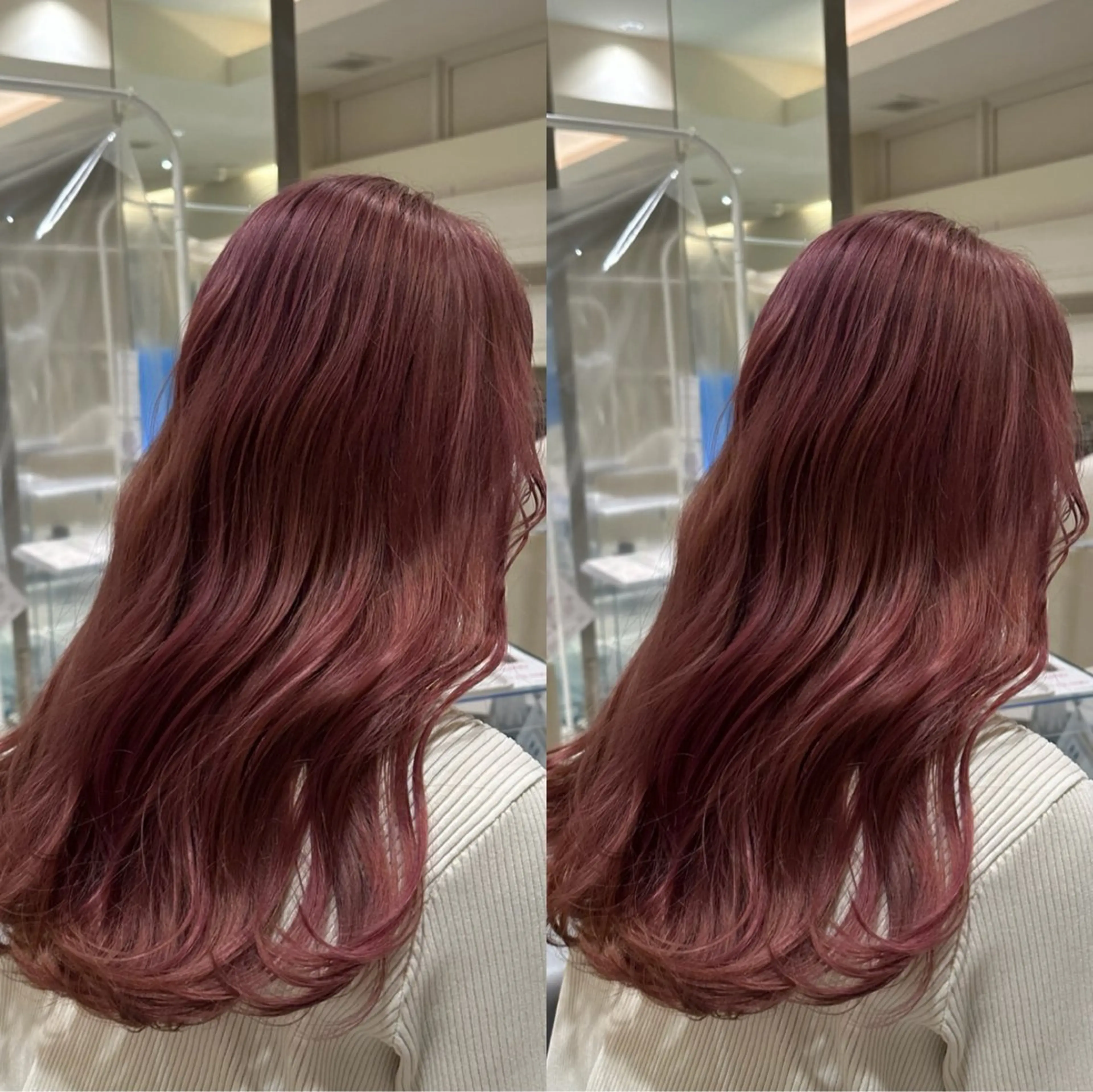 ロング カラー ヘアカラー 海希/ブリーチ透明カ ラー/レイヤーカットのヘアスタイル