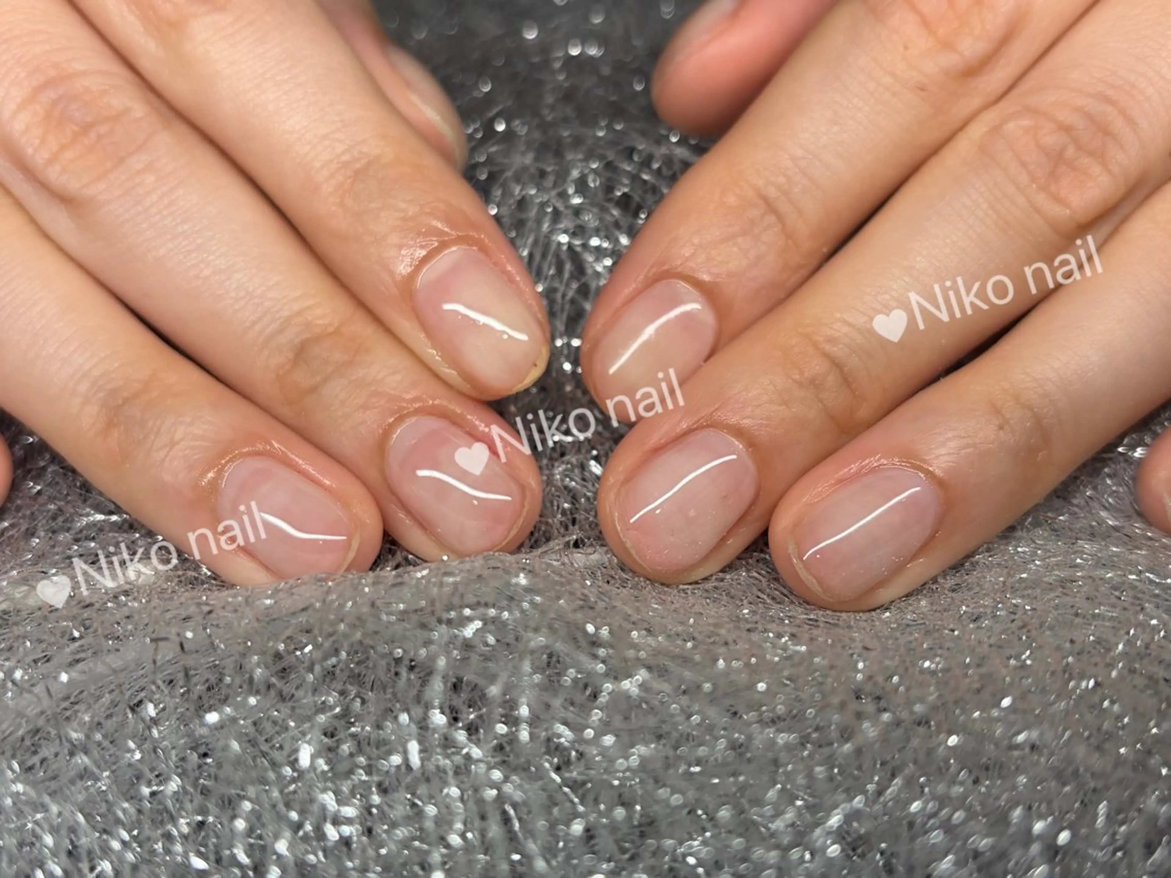 【自爪】クリアネイル(オフは追加料金になります)の写真