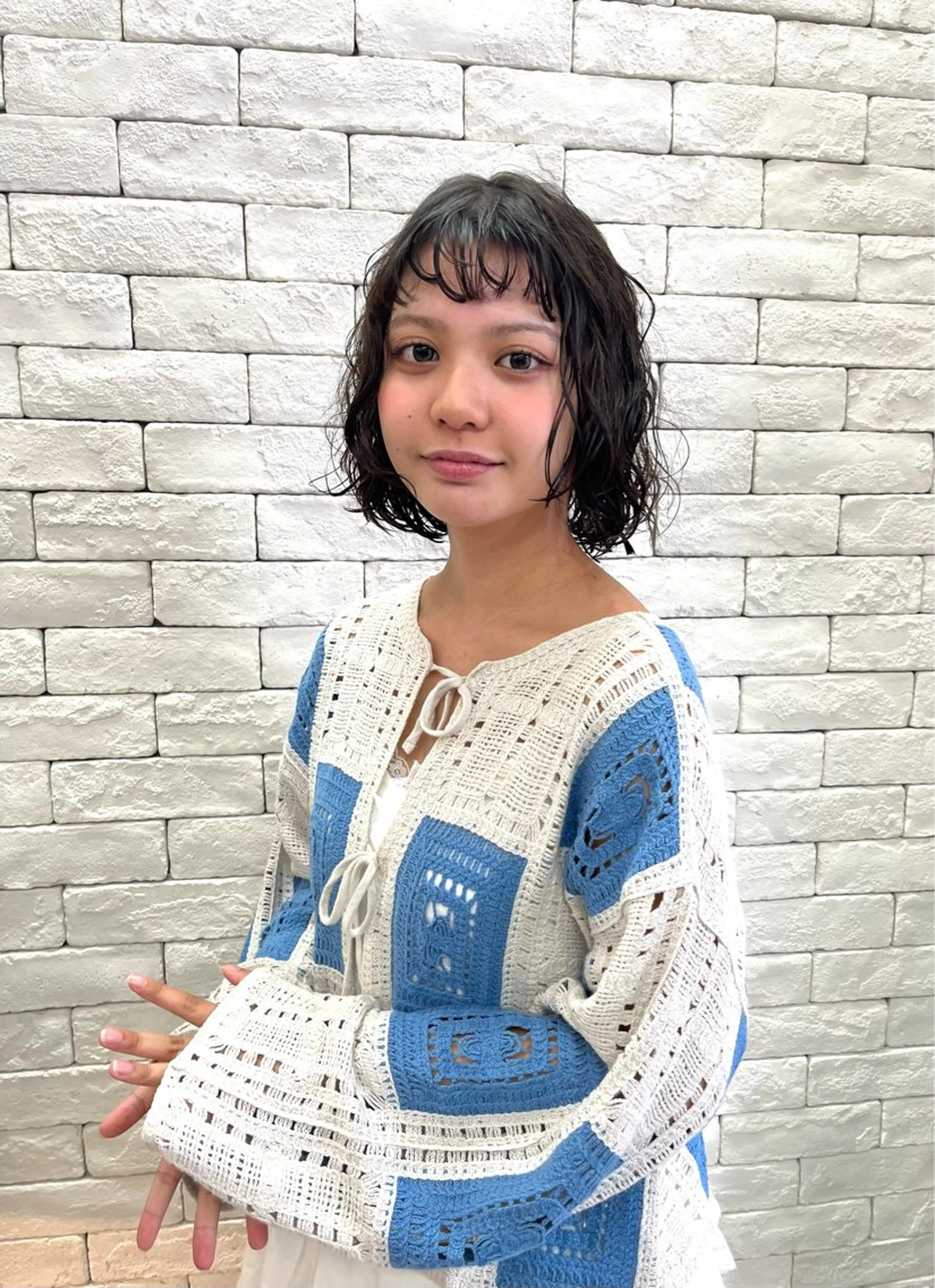 レディースカット+デザインパーマ+トリートメントの写真