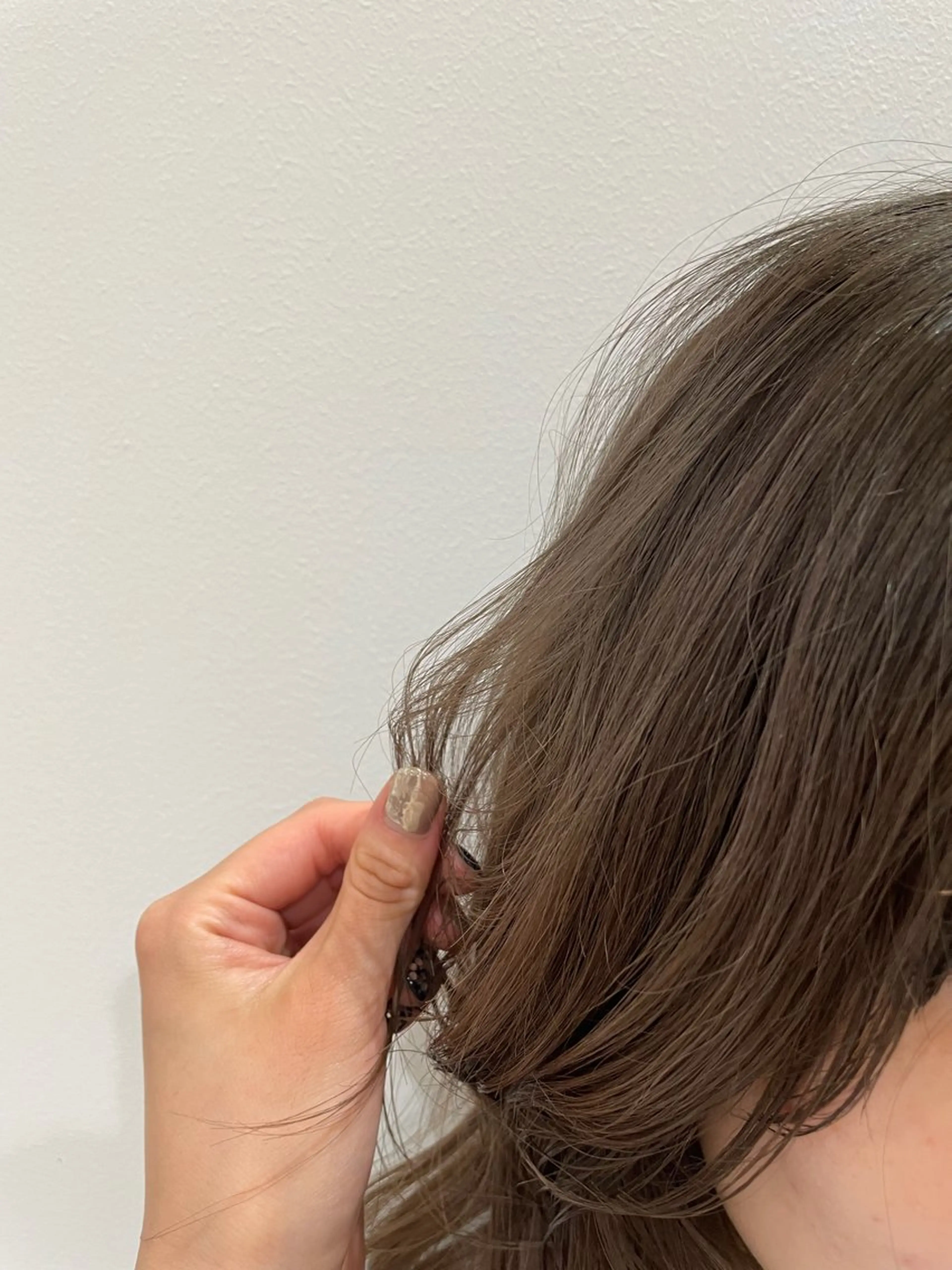 ミディアム ヘアカラー ブリーチなし透明感/ レイヤー/天王寺のヘアスタイル